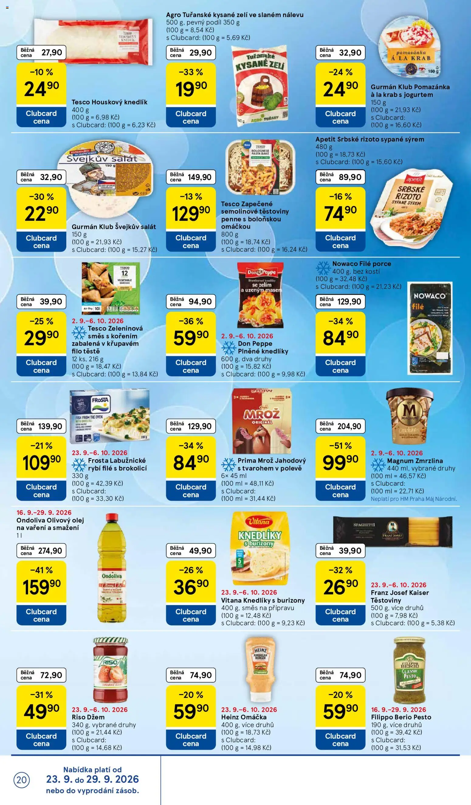 Tesco leták - Hypermarket od 23.09.2026 | Strana: 20