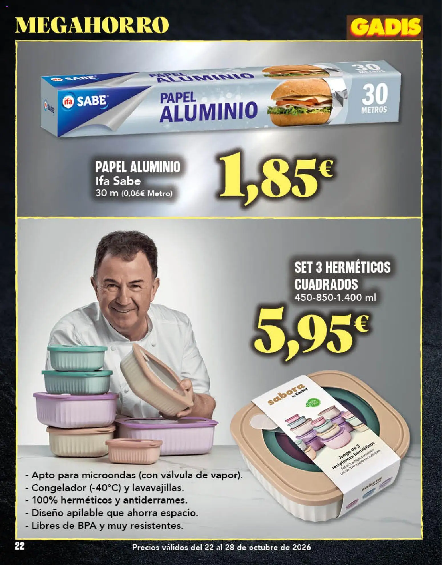 Gadis - folleto │ válido desde el 22/10/2026 | Página: 22 | Productos: Congelador