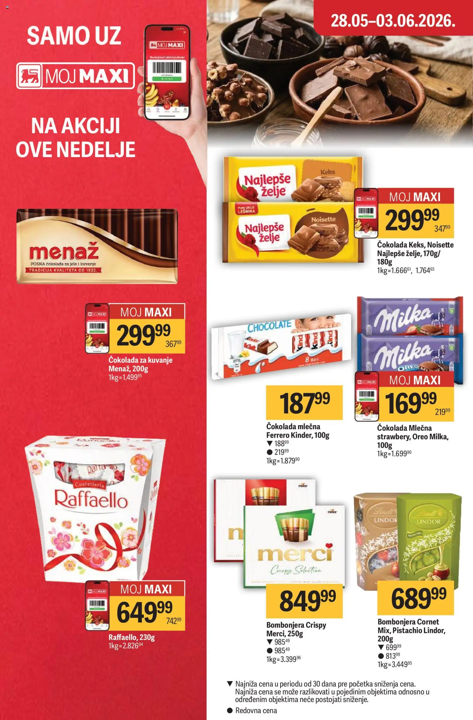 Maxi katalog - važi od 28.05.2026 | Strana: 24 | Proizvode: Raffaello, Bombonjera, Čokolada, Ferrero