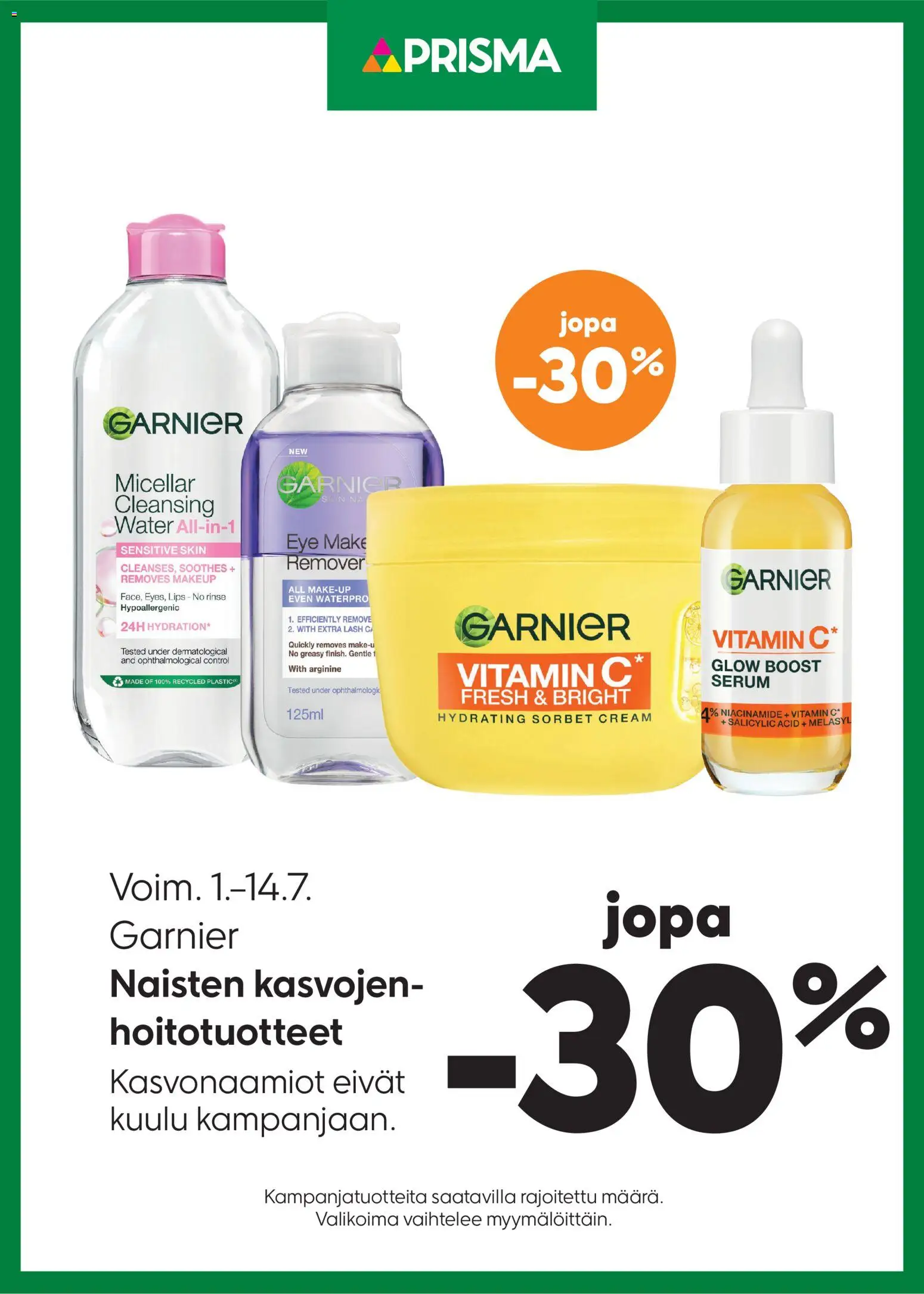 Prisma tarjoukset Garnier – voimassa 01/07/2026 alkaen | Sivu: 1