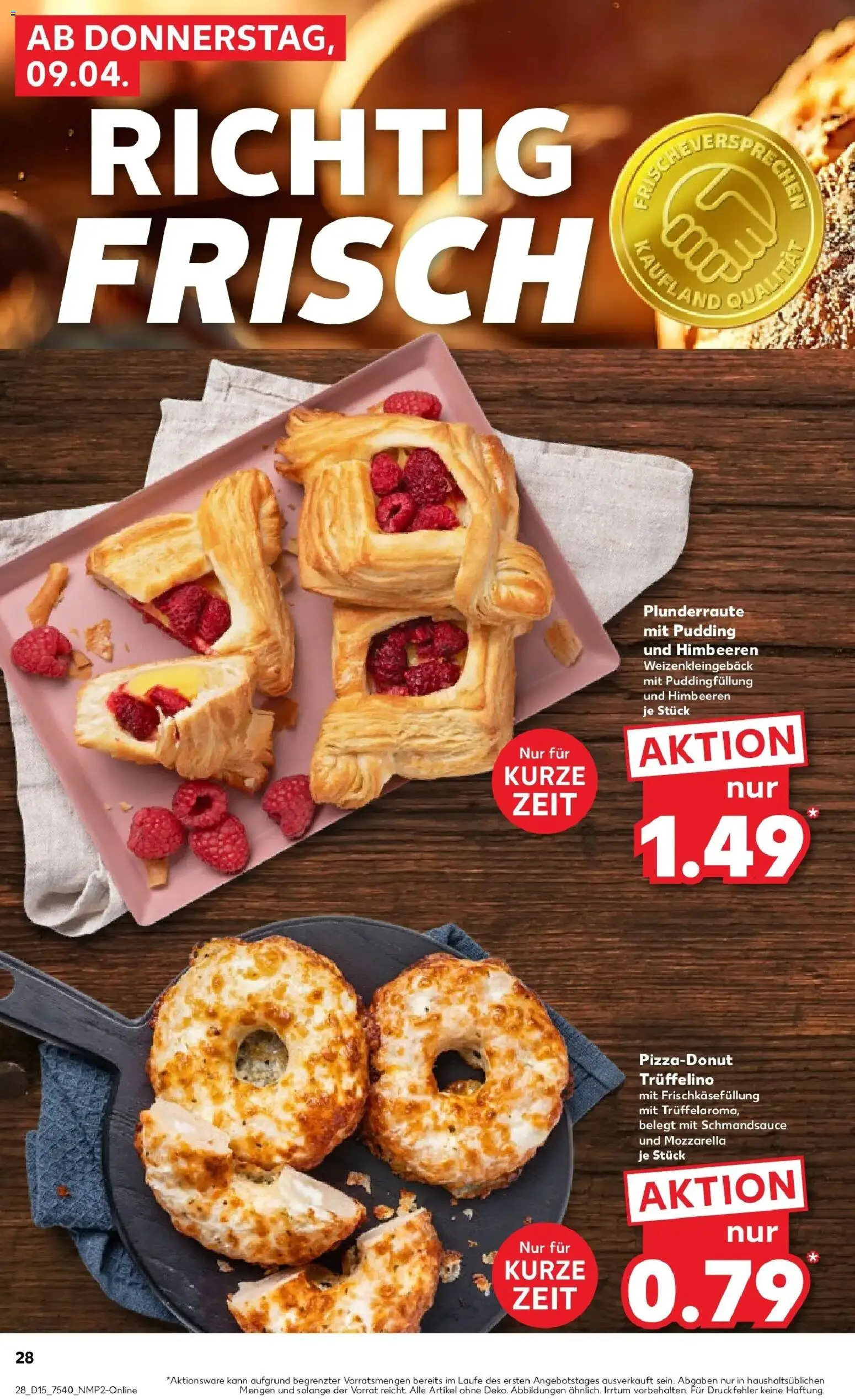 Kaufland Prospekt Oschersleben (Bode)	 – gültig ab 08.04.2026 | Seite: 28 | Produkte: Himbeeren, Mozzarella, Pudding