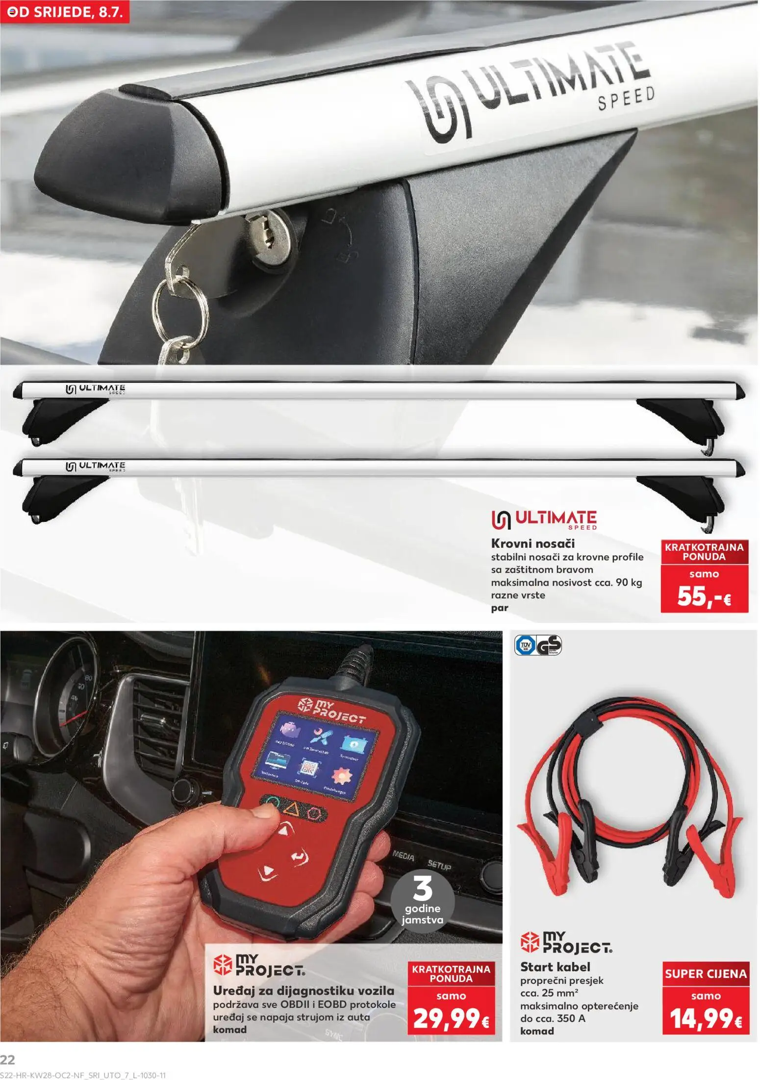 Kaufland katalog | vrijedi od 08.07.2026 | Stranica: 22 | Proizvodi: Kabel