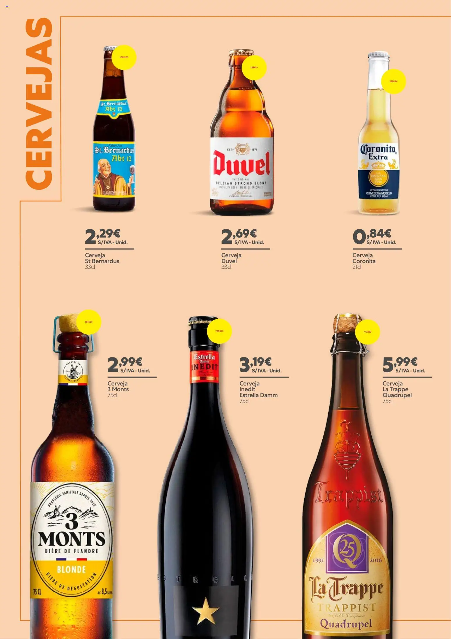 Recheio - Catálogo de Vinhos, Destilados e Cervejas │ válido de 28.05.2026 | Página: 34 | Produtos: Cerveja