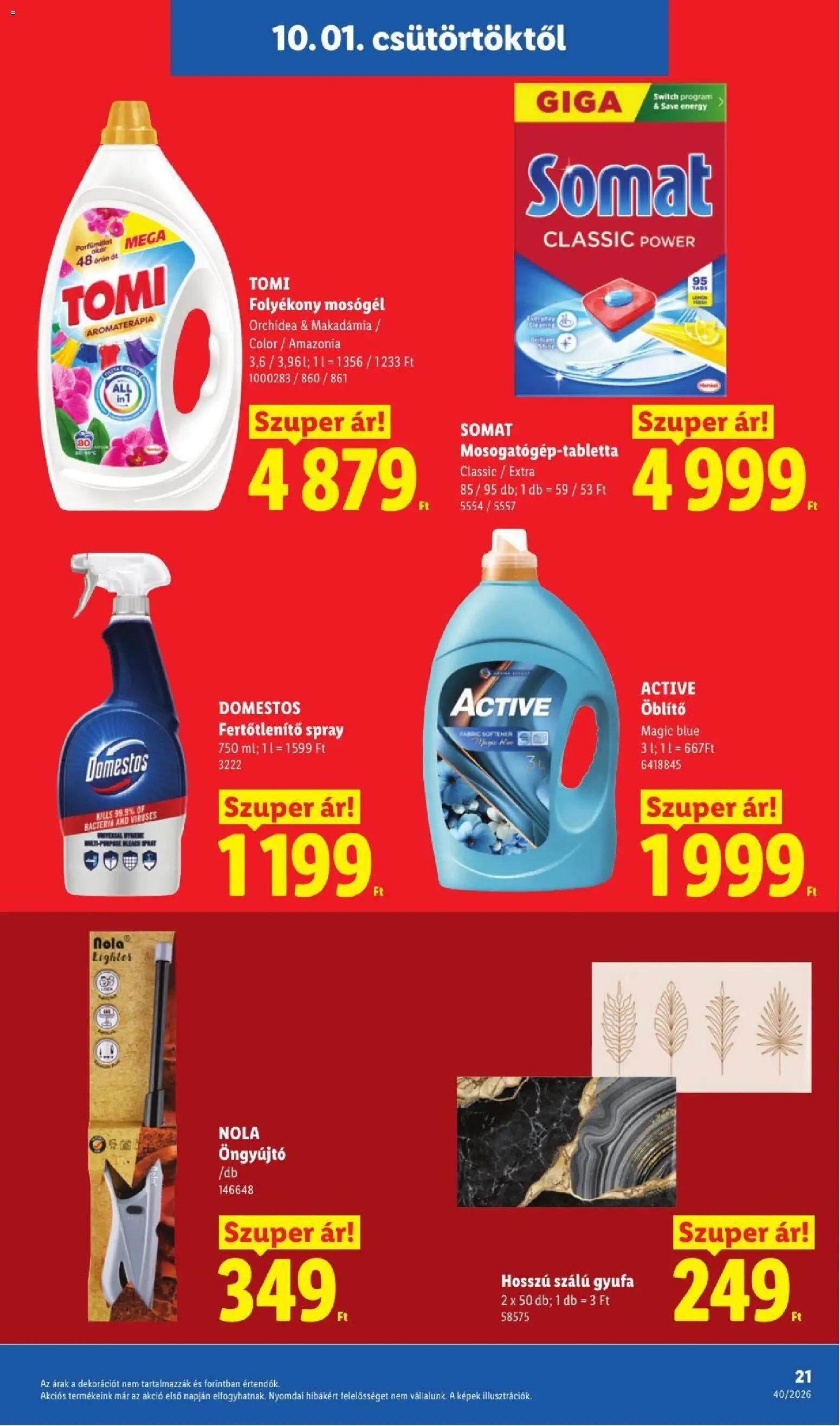 Lidl akciós ujság - amely érvényes a következő dátumtól: 2026.10.01. | Oldal: 21