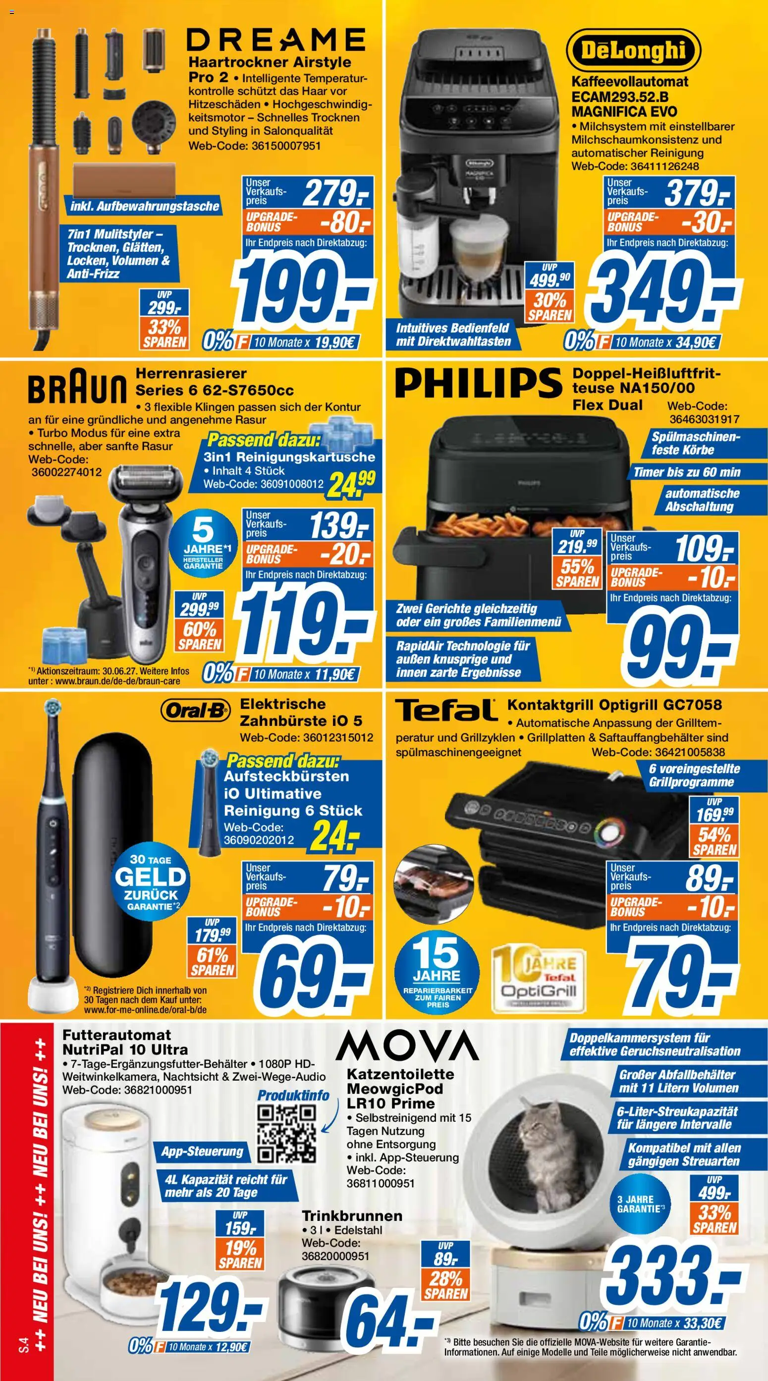 Expert Prospekt Giessen – gültig ab 28.09.2026 | Seite: 4 | Produkte: Philips, Haartrockner, Gerichte, Kaffeevollautomat