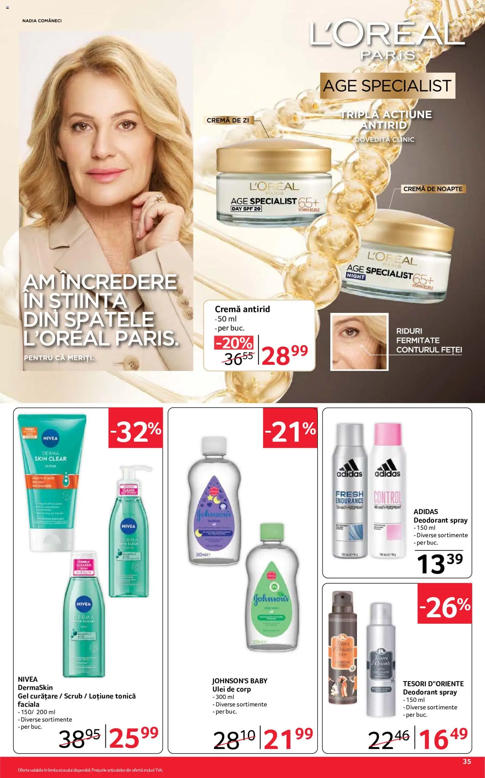 Noul catalog Selgros – valabil de la 04.09.2026 | Pagină: 35 | Produse: Loțiune tonică, Ulei de corp, Baby, Nivea