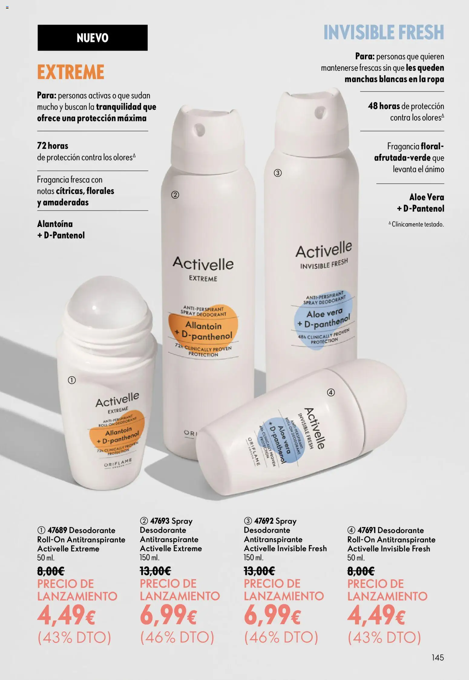 Oriflame - Catálogo Campaña 9 │ válido desde el 24/06/2026 | Página: 145 | Productos: Fragancia, Desodorante, Antitranspirante, Ropa