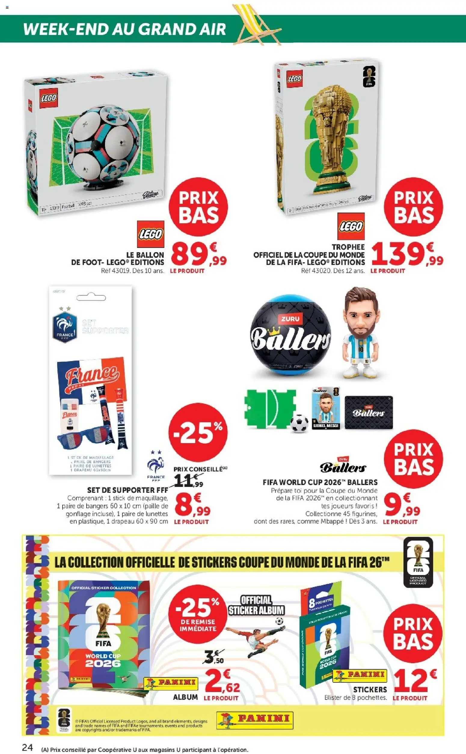 {H1} | Page: 24 | Produits: Panini, Légo, Maquillage, Lunettes