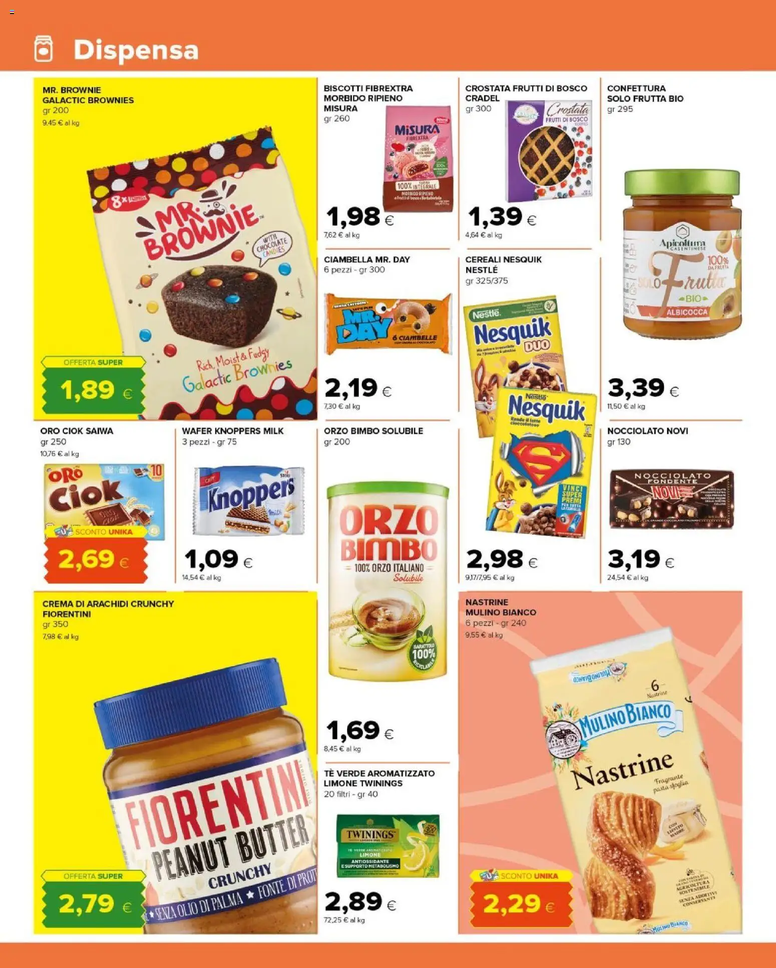 Volantino Tigre del 16/09/2026 | Pagina: 10 | Prodotti: Pasta sfoglia, Biscotti, Latte, Olio