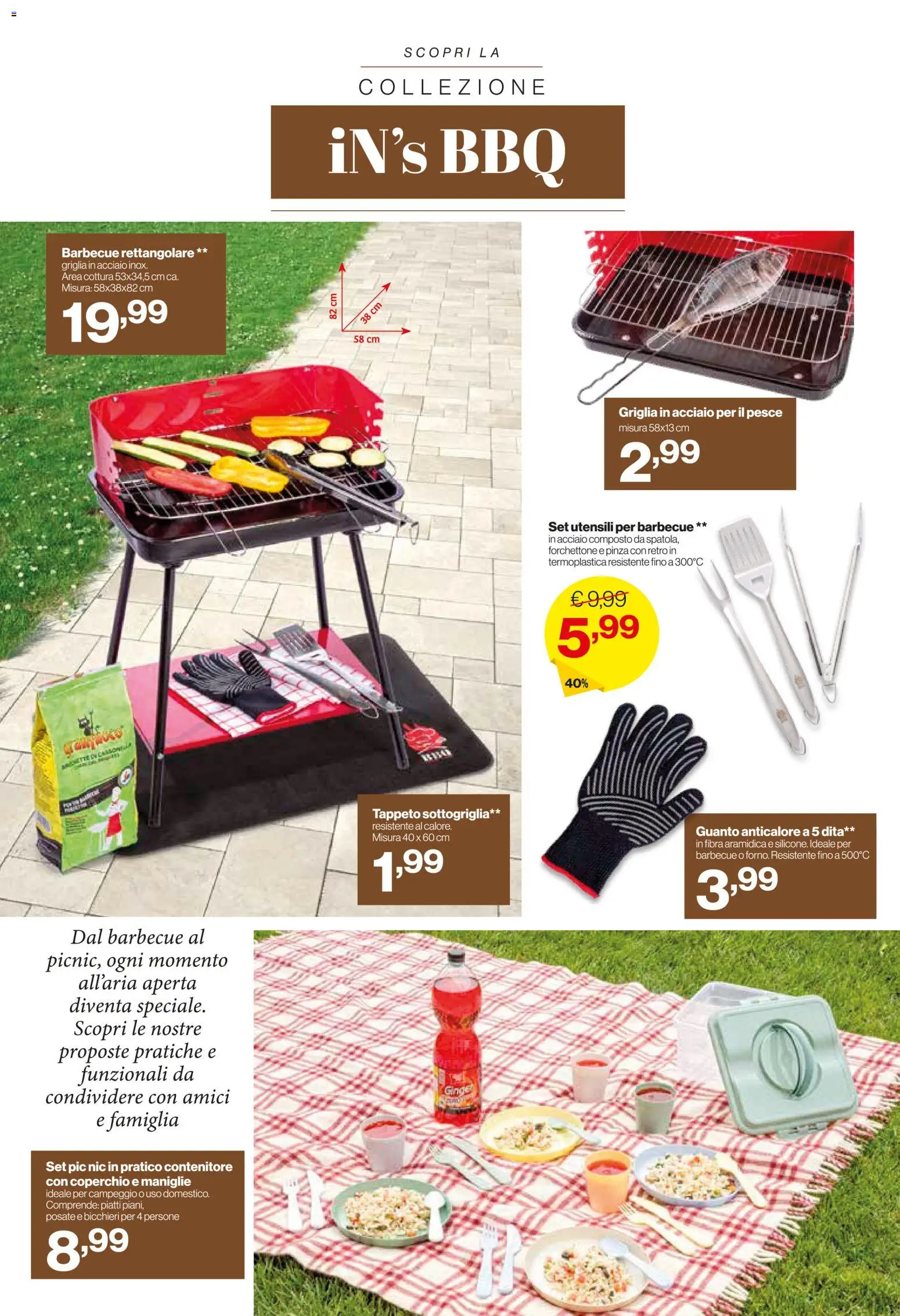 Volantino IN's del 11.03.2026 | Pagina: 19 | Prodotti: Posate, Contenitore, Griglia, Tappeto
