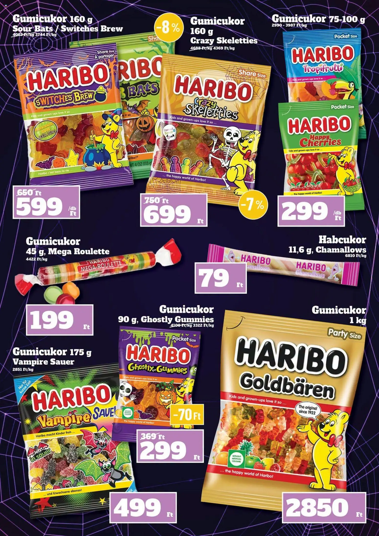 Family Diszkont akciós ujság - amely érvényes a következő dátumtól: 2026.09.03. | Oldal: 5 | Termékek: Haribo, Gumicukor, Kinder, Só