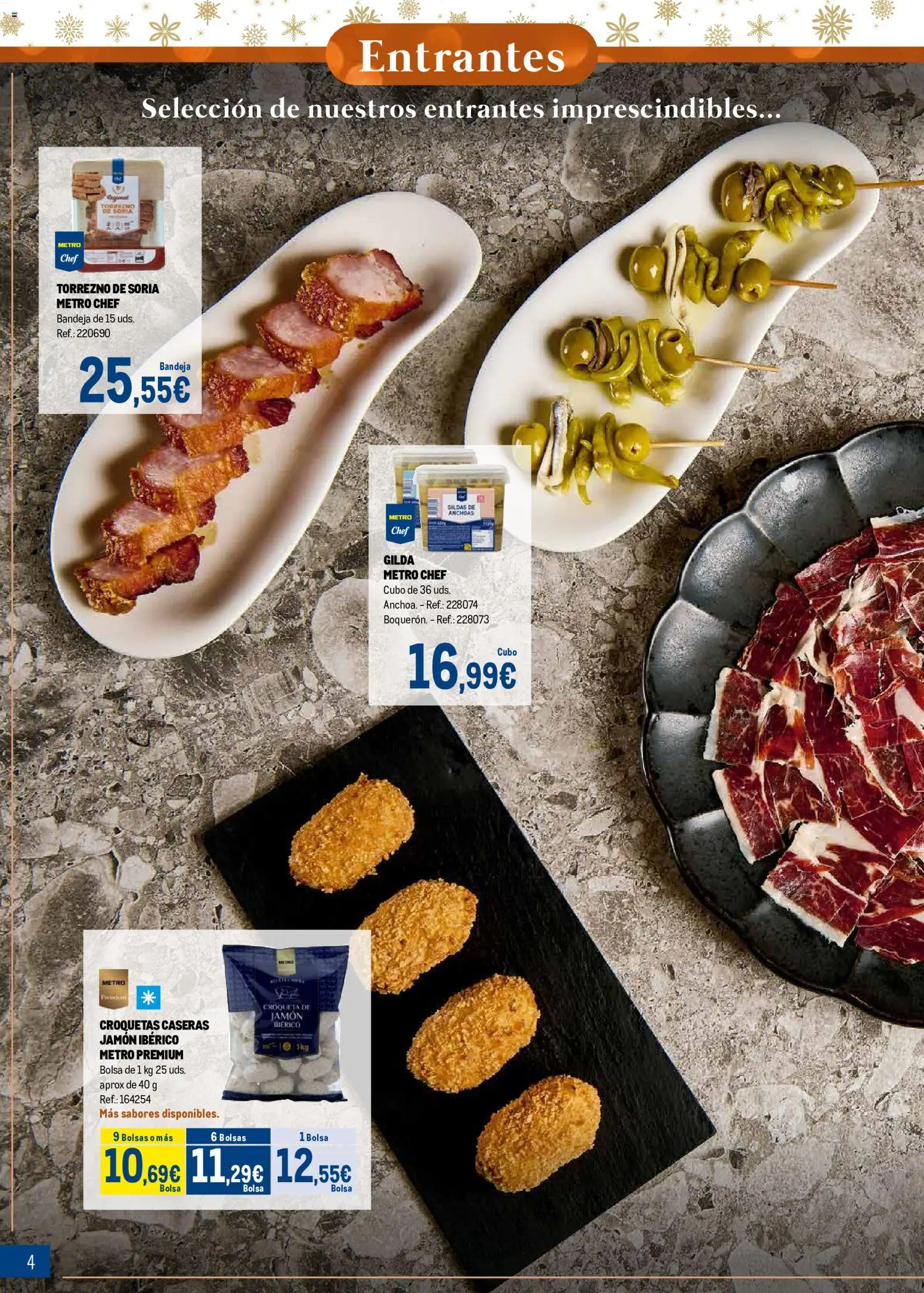 Makro Navidad │ válido desde el 08/10/2026 | Página: 4 | Productos: Anchoas, Bolsa, Croquetas, Bandeja