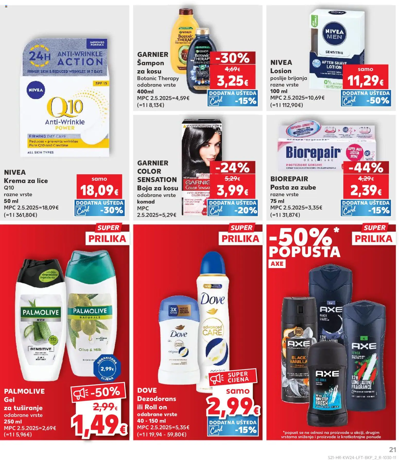 Kaufland katalog | vrijedi od 10.06.2026 | Stranica: 21 | Proizvodi: Krema za lice, Krema, Pasta, Dove