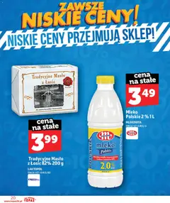 Pogląd oferty "Topaz gazetka - Otwarcie Stoczek Łukowski" - ważna od 30.05.2026 | Strona: 20 | Produkty: Mleko, Masło