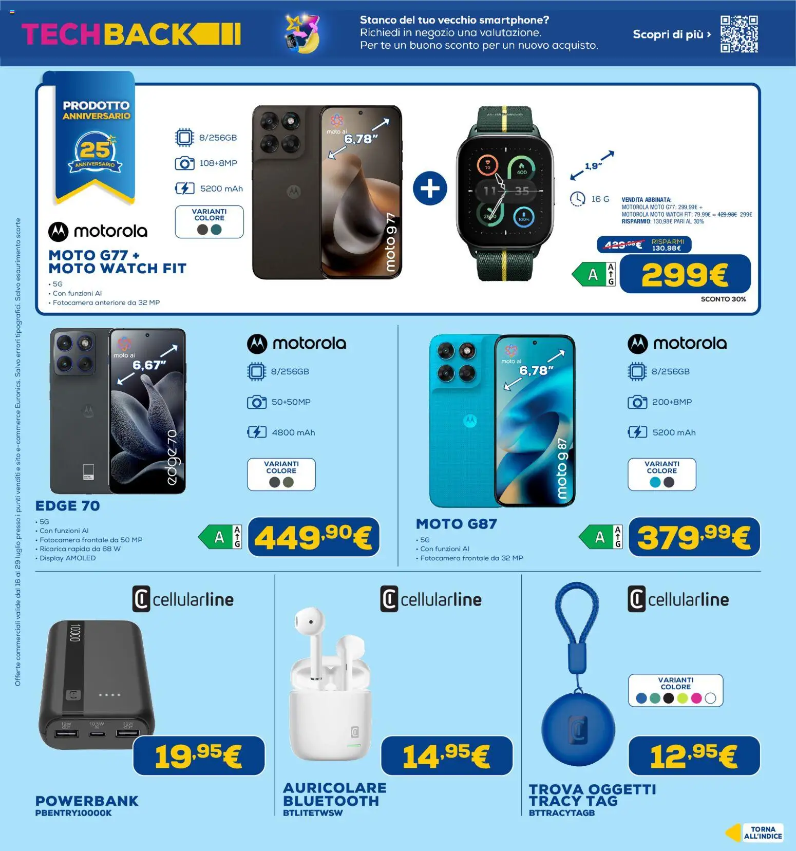 Volantino Euronics del 16/07/2026 | Pagina: 7 | Prodotti: Tè, Smartphone, Fotocamera