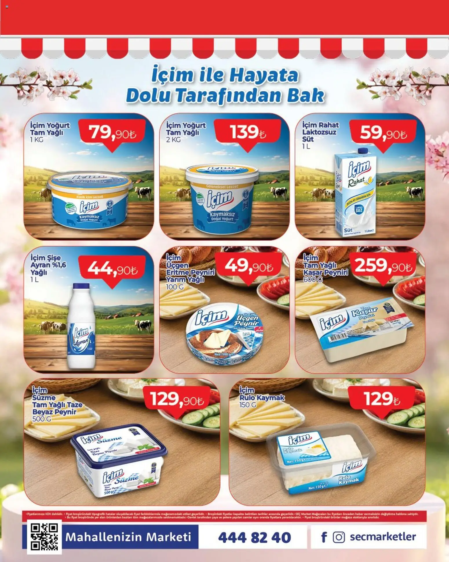 Seç Market Katalog - 07.05.2026 tarihinden itibaren geçerlidir | Sayfa: 3 | Ürünler: Peynir, Yoğurt