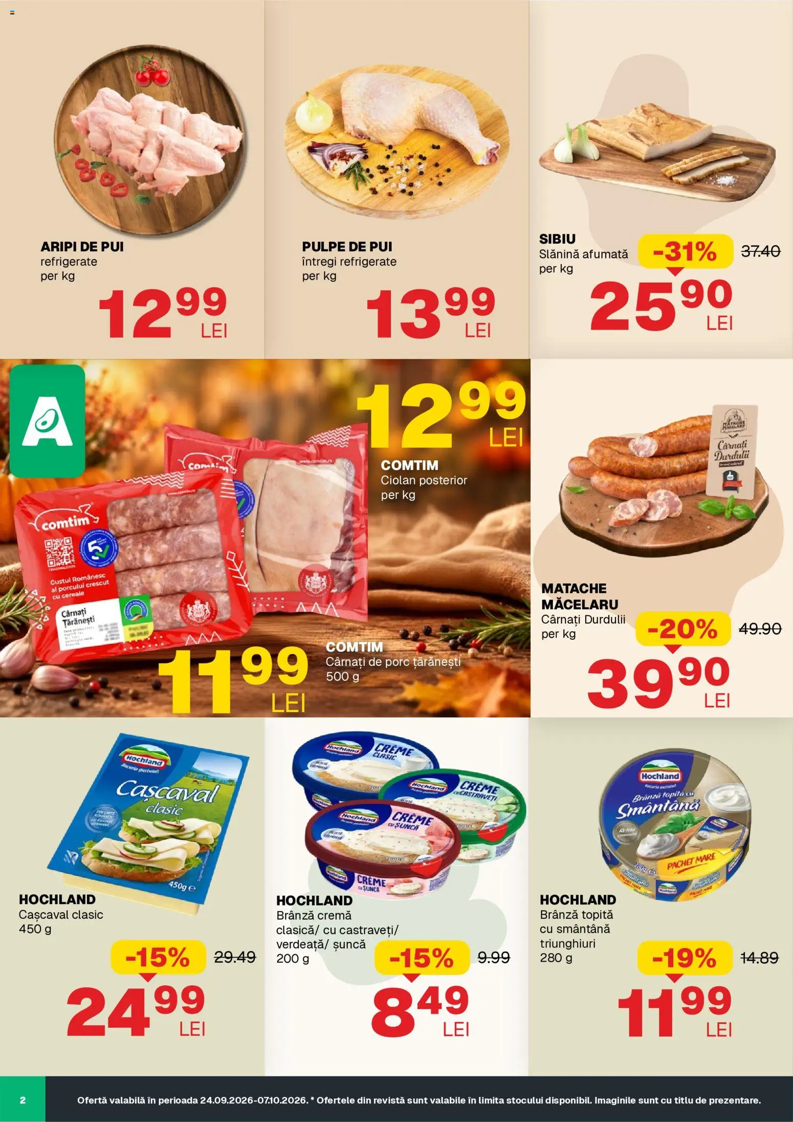 Noul catalog Annabella – valabil de la 24.09.2026 | Pagină: 2 | Produse: Slanina, Cașcaval, Brânză, Șuncă
