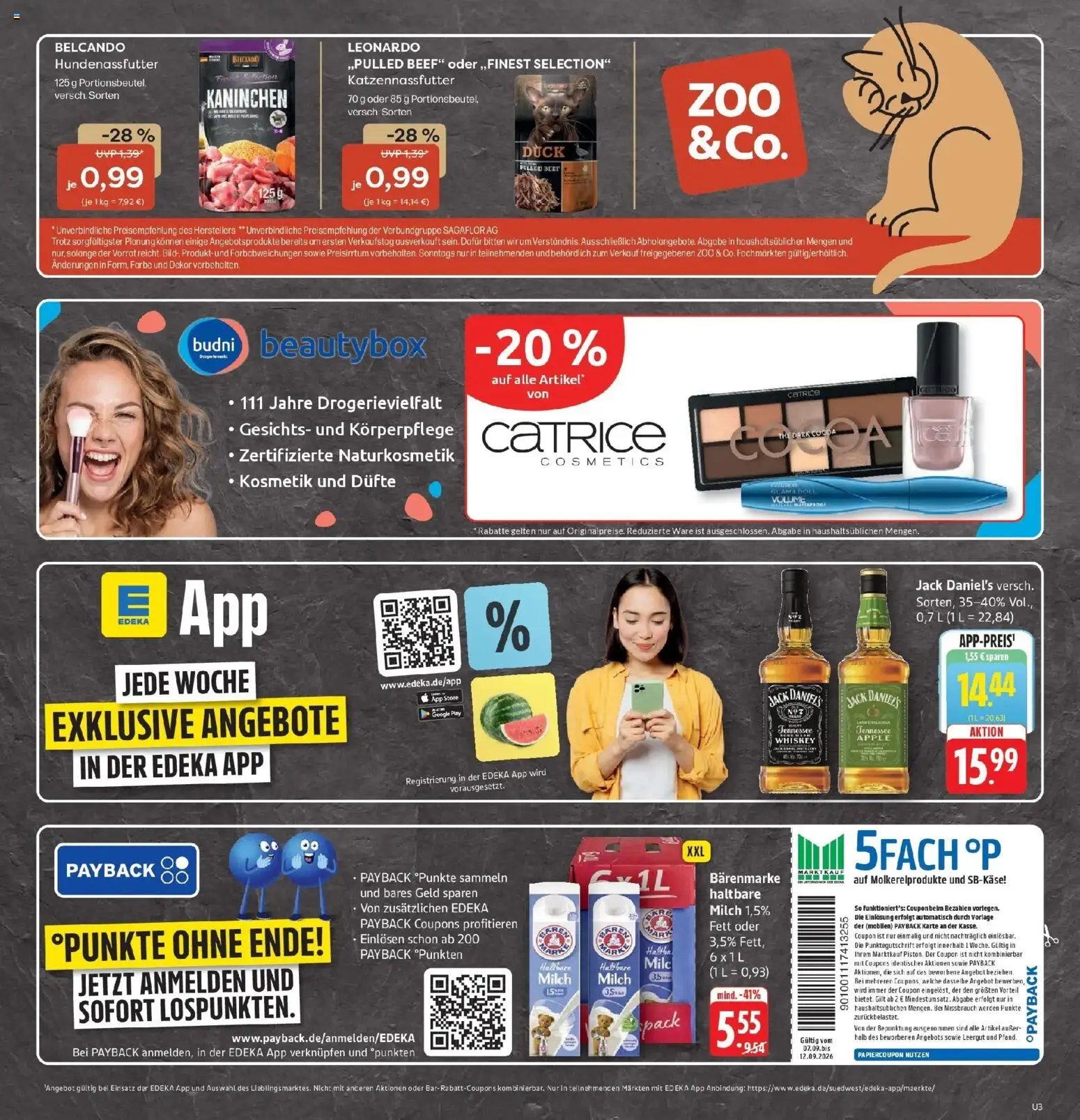 Marktkauf Prospekt Böblingen (ab 07.09.2026) » Angebote online | Seite: 3 | Produkte: Kaninchen, Milch 1,5%, Jack Daniel's, Apple