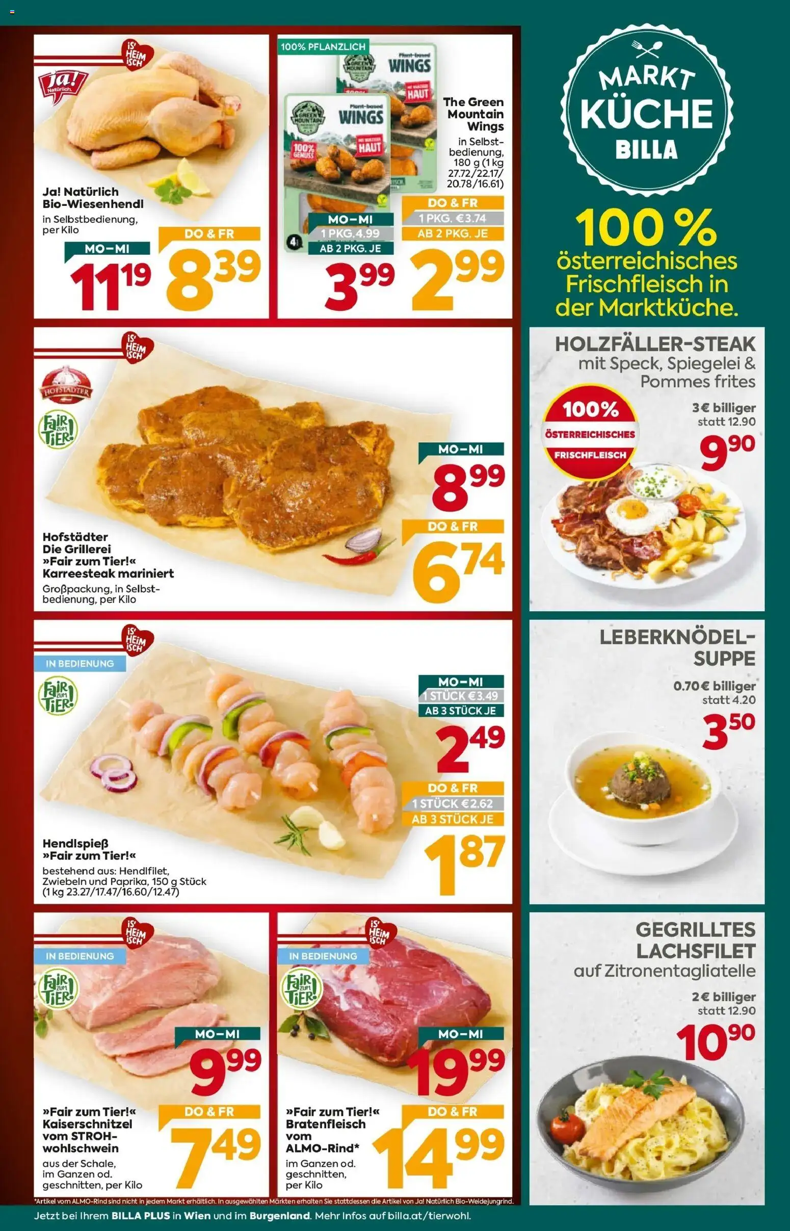 Billa Plus Flugblatt - Wien von 13.08.2026 - Aktuelle Angebote | Seite: 3 | Produkte: Zwiebeln, Lachsfilet