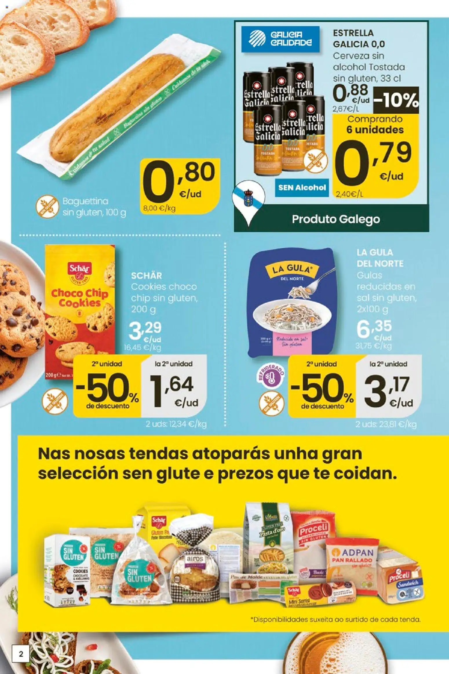 Eroski Quieres ahorrar conmigo │ válido desde el 14.05.2026 | Página: 2 | Productos: Cerveza sin alcohol, Pan, Chocolate, Té