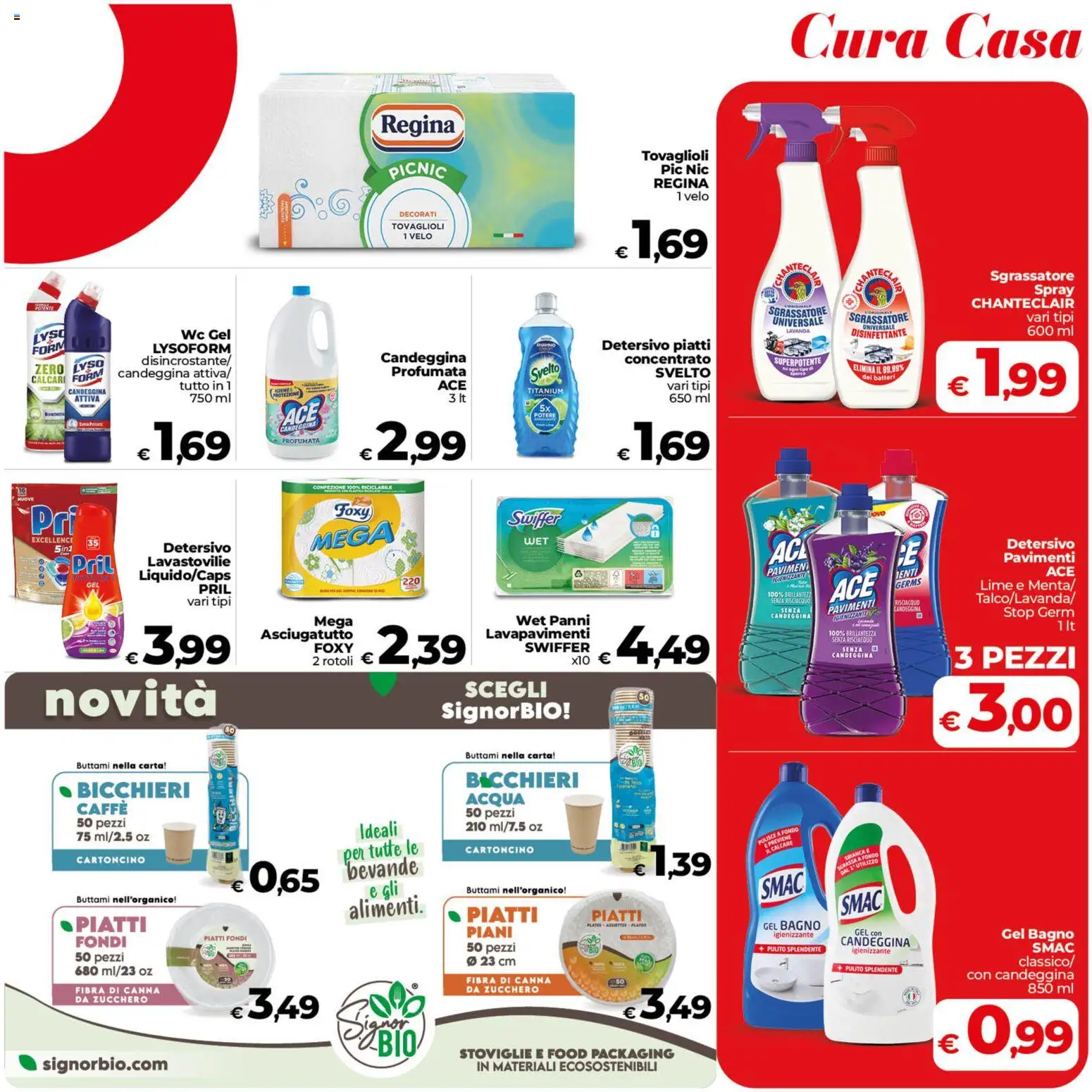 Volantino COOP del 23/10/2026 | Pagina: 23 | Prodotti: Acqua, Zucchero, Asciugatutto, Panni