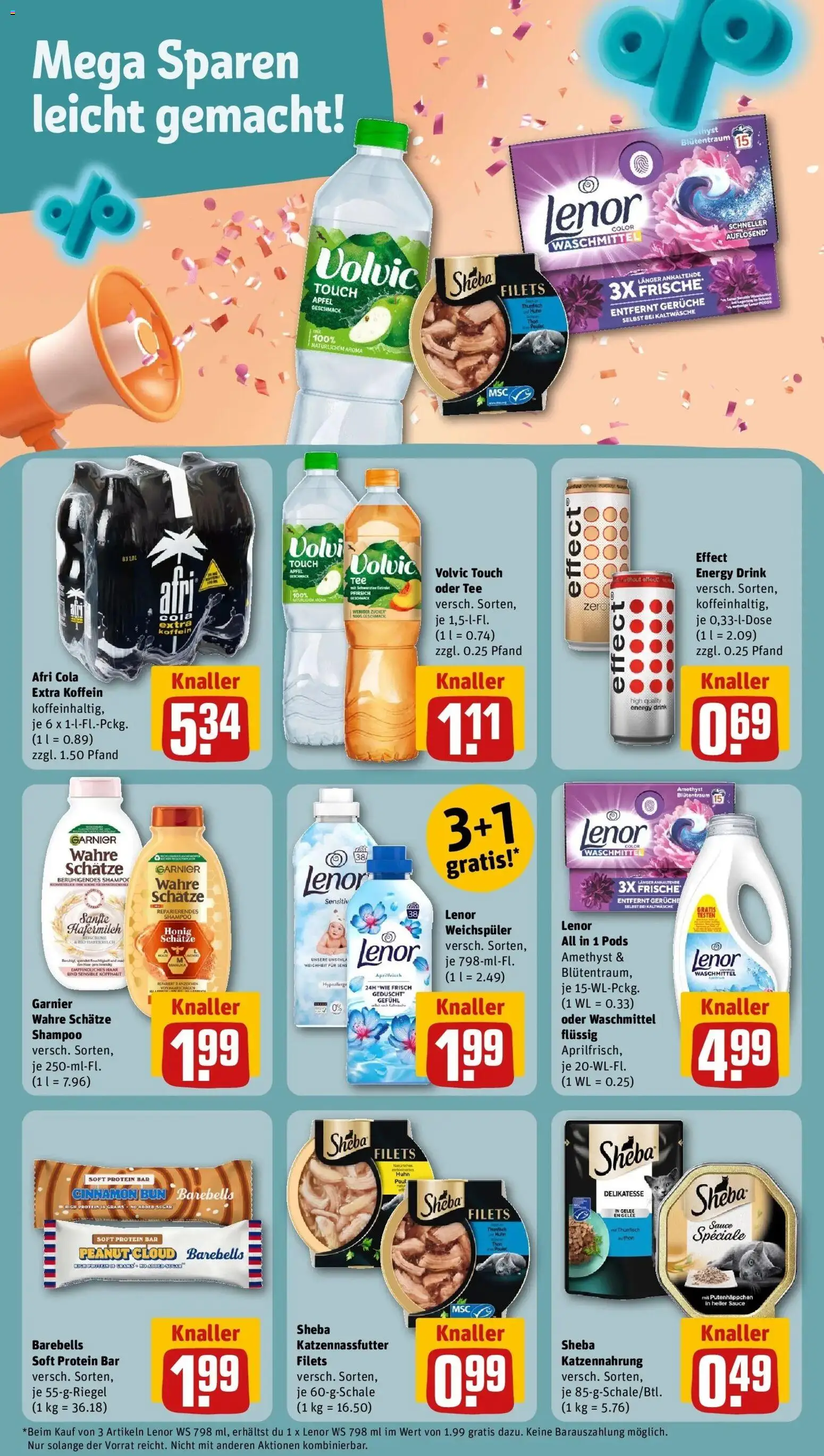 REWE Prospekt ab 21.09.2026 zum Blättern » Angebote | Seite: 10 | Produkte: Cola, Shampoo, Waschmittel, Volvic