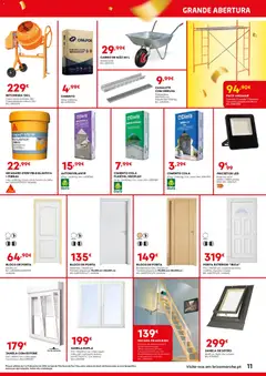 Pré-visualização BricoMarché folheto válido de 04.06.2026 | Página: 11 | Produtos: Porta, Balde, Cimento, Prancha