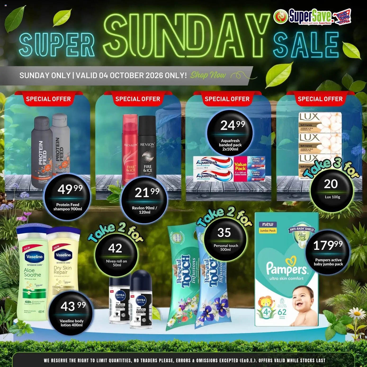New Super Save catalogue – valid from 04/10/2026 | Page: 7 | Products: Protein, Oil, Shampoo, Lotion