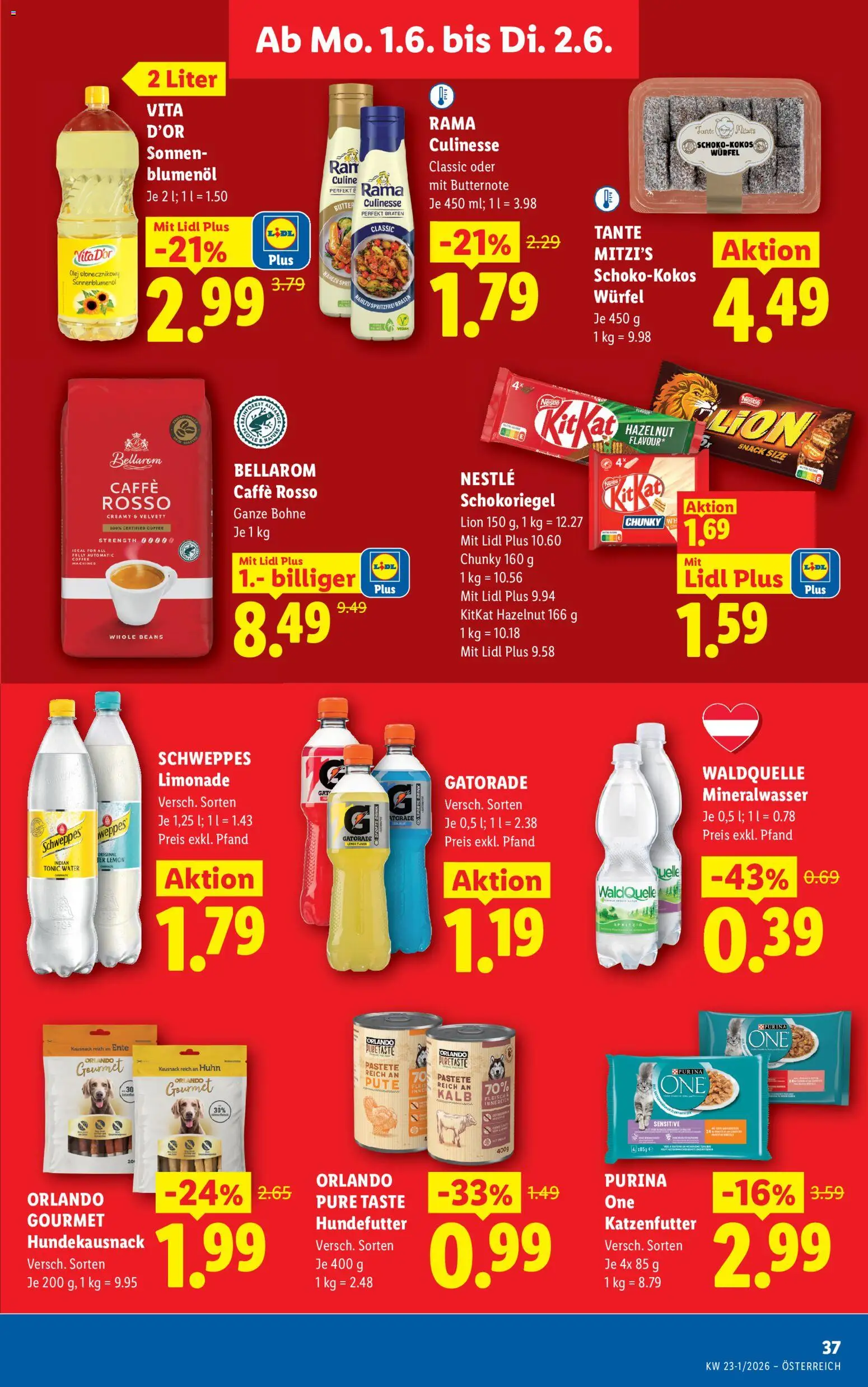 Lidl Flugblatt - Altenmarkt im Pongau, St. Johann im Pongau, Zell am See gültig ab 28.05.2026 | Seite: 44 | Produkte: Butter, Balles de ping-pong