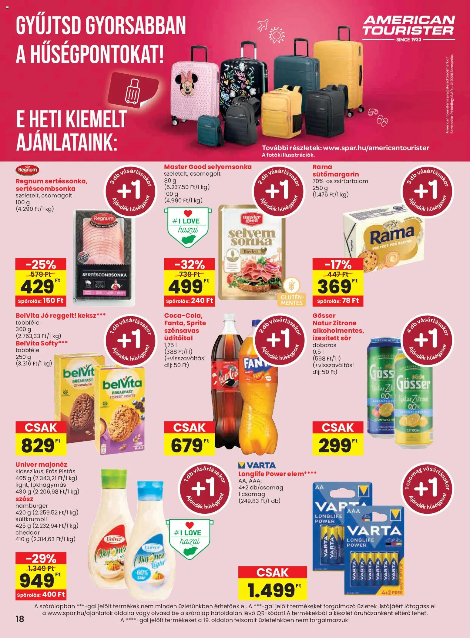 Spar akciós ujság - amely érvényes a következő dátumtól: 2026.07.02. | Oldal: 18