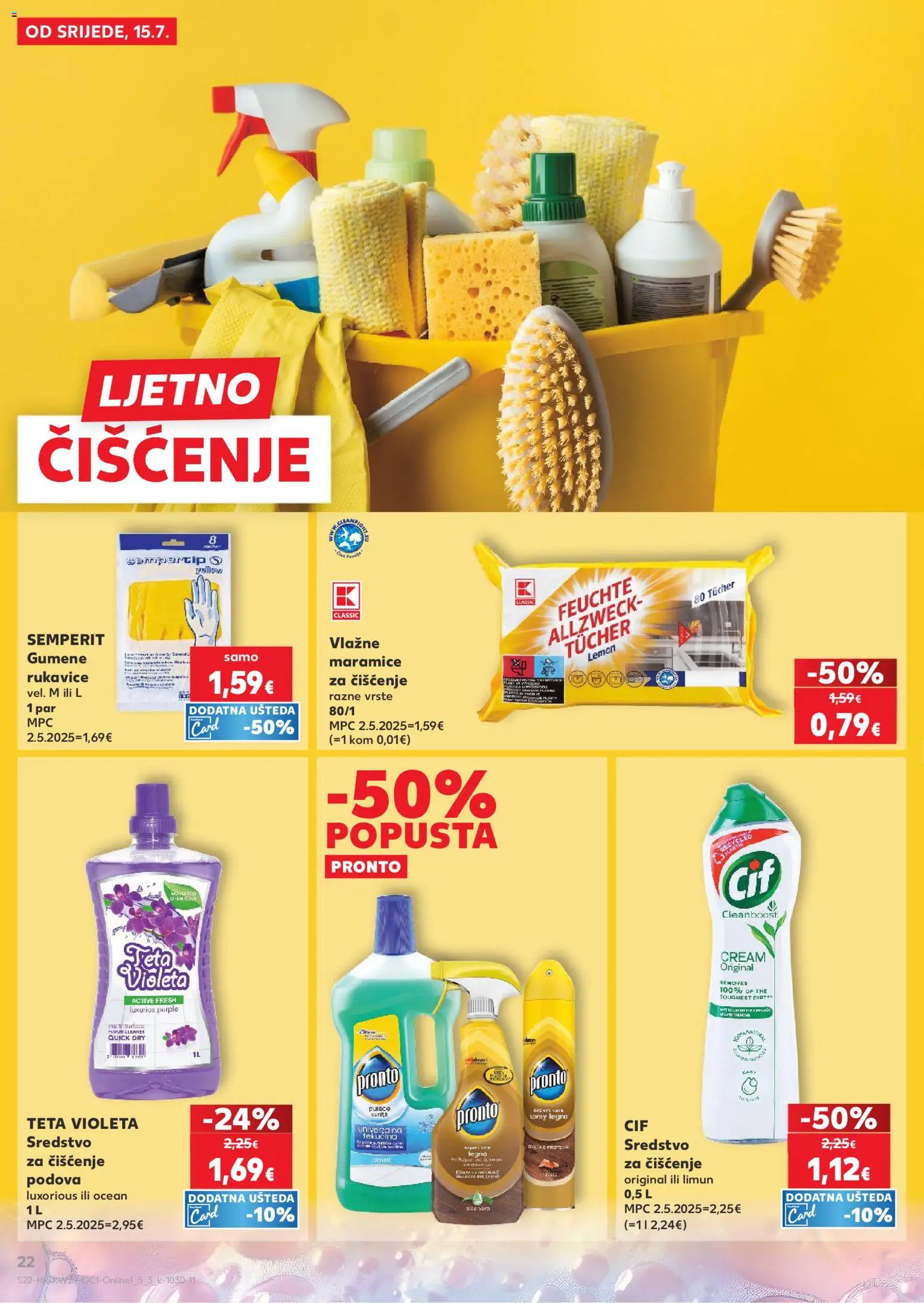 Kaufland HR akciós ujság - amely érvényes a következő dátumtól: 2026.07.15. | Oldal: 22