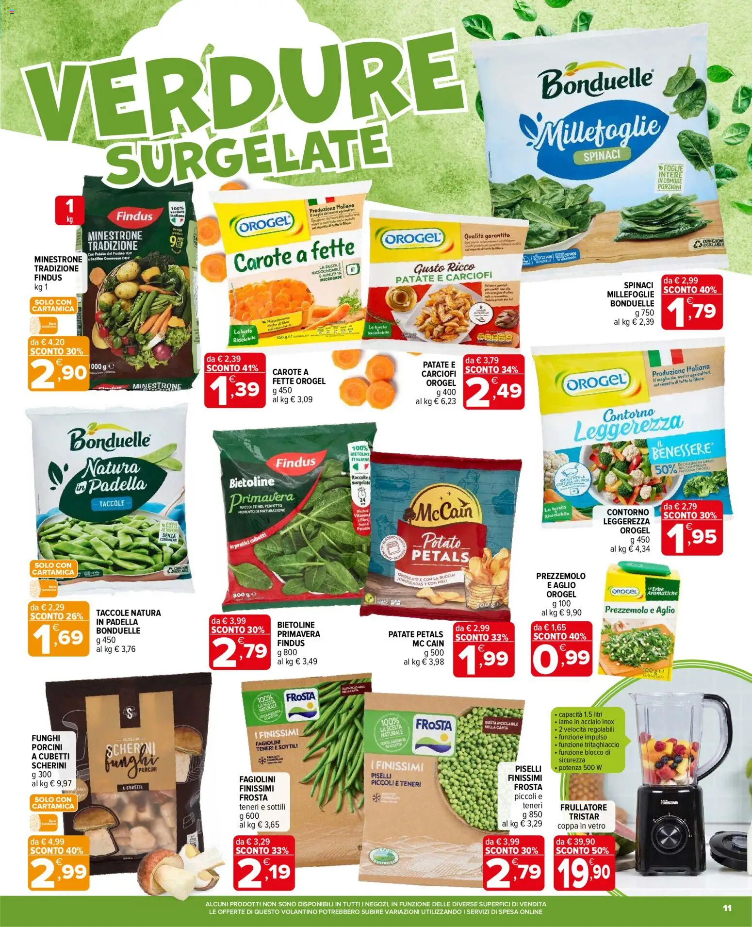 Volantino Iperal del 14/10/2026 | Pagina: 11 | Prodotti: Minestrone, Verdure, Funghi, Padella