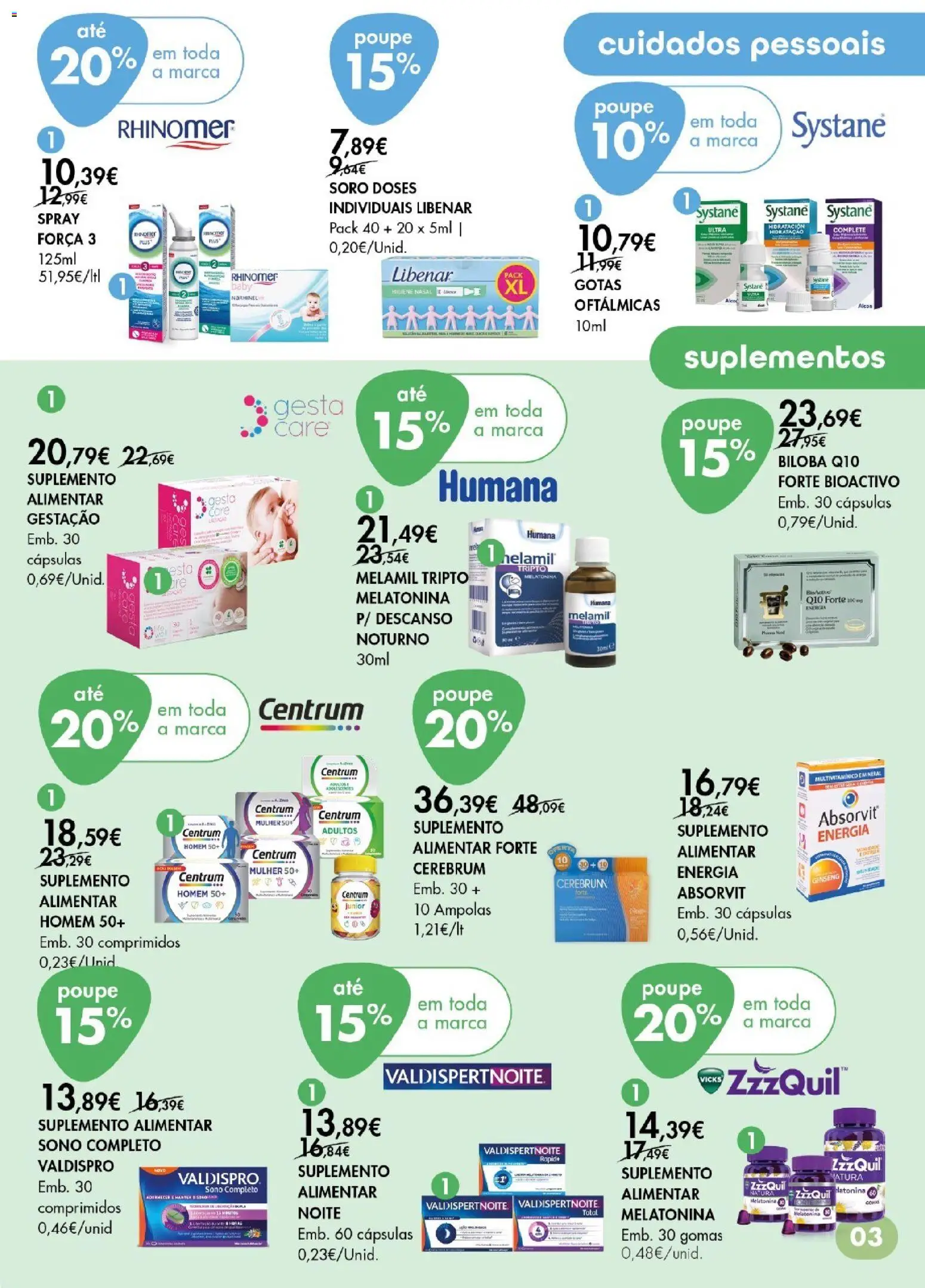 Pingo Doce Bem Estar Regresso à Rotina Açores │ válido de 27/08/2026 | Página: 3 | Produtos: Cápsulas, Melatonina, Gomas