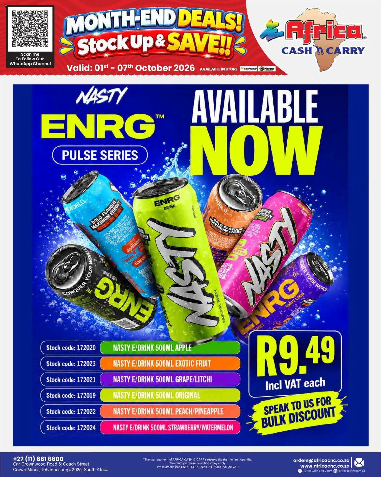 New Africa Cash & Carry catalogue – valid from 01/10/2026 | Page: 23 | Products: Stock, Fruit