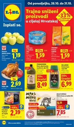 Lidl Katalog - Pregled kataloga iz trgovine Lidl, vrijedi od 26.10.2026