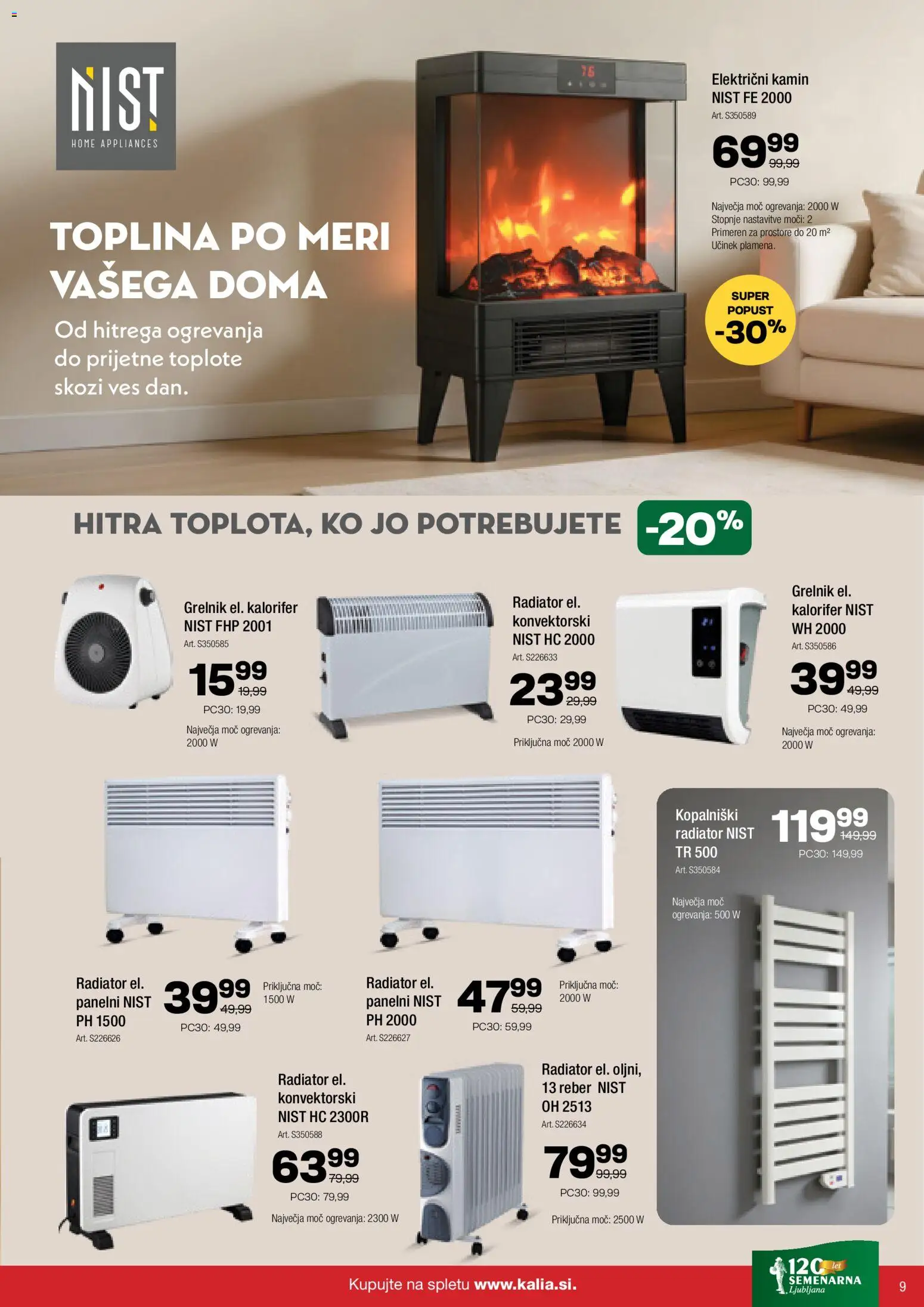 Novi Kalia katalog ponudbe – veljaven od 05.10.2026 | Stran: 9 | Izdelki: Radiator