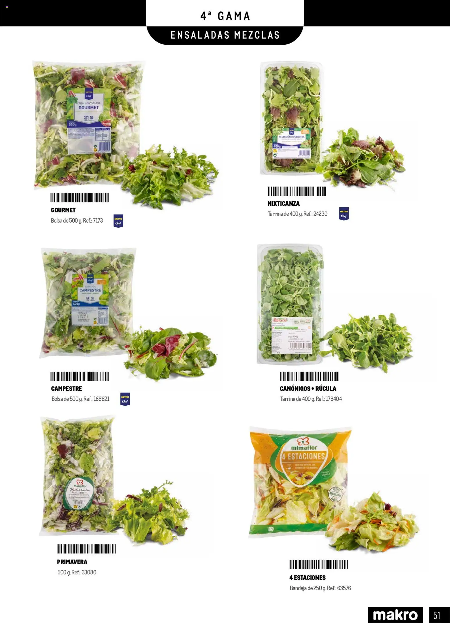 Makro - Especial Frutas y Verduras Península │ válido desde el 05.01.2026 | Página: 51 | Productos: Ensalada, Bolsa, Bandeja