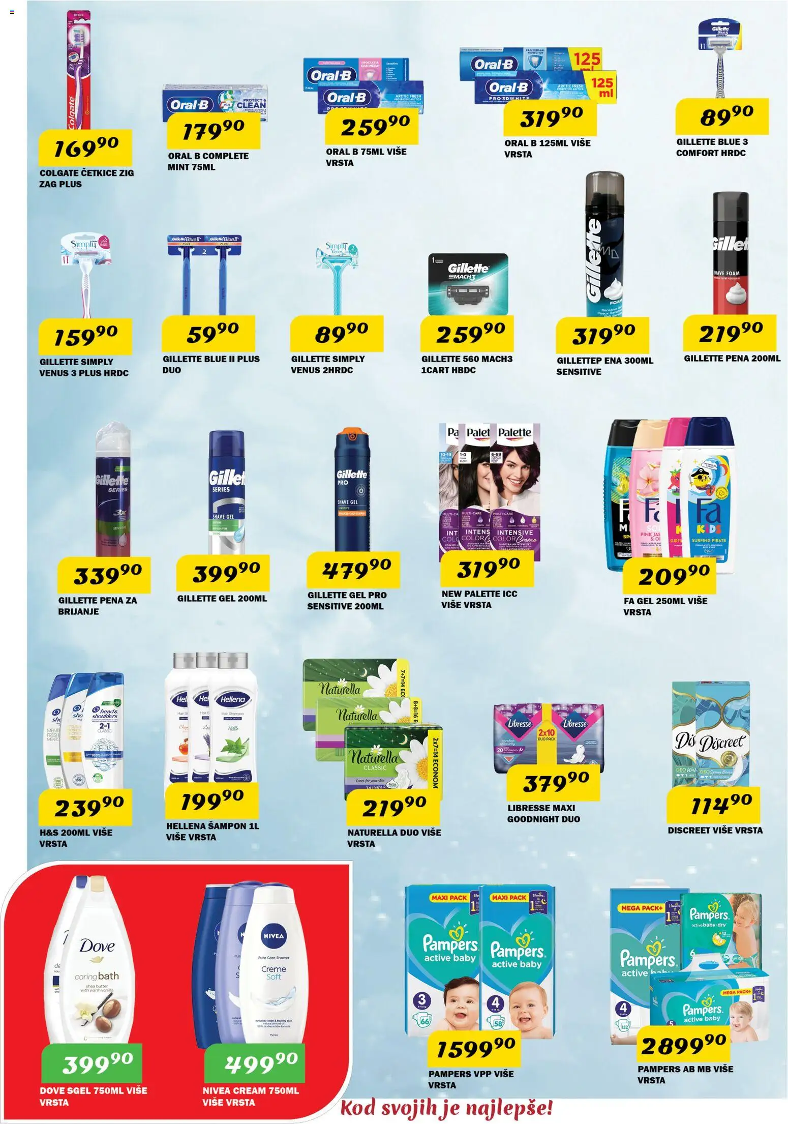 VP Dima katalog - važi od 04.06.2026 | Strana: 9 | Proizvode: Gillette, Pampers, Nivea, Dove