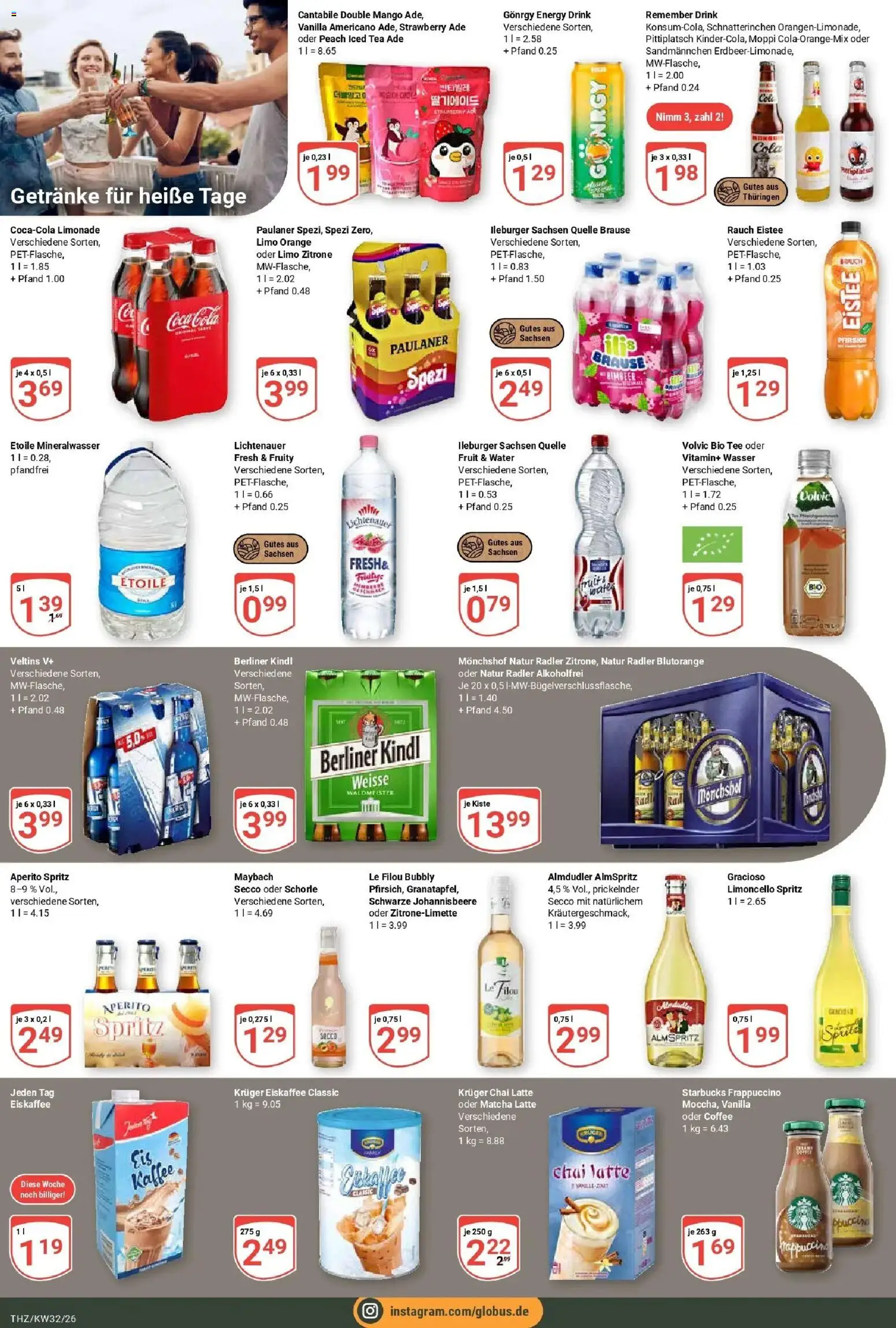 Globus Prospekt Zeitz (ab 03.08.2026) » Angebote online | Seite: 17 | Produkte: Energy, Limonade, Paulaner, Veltins