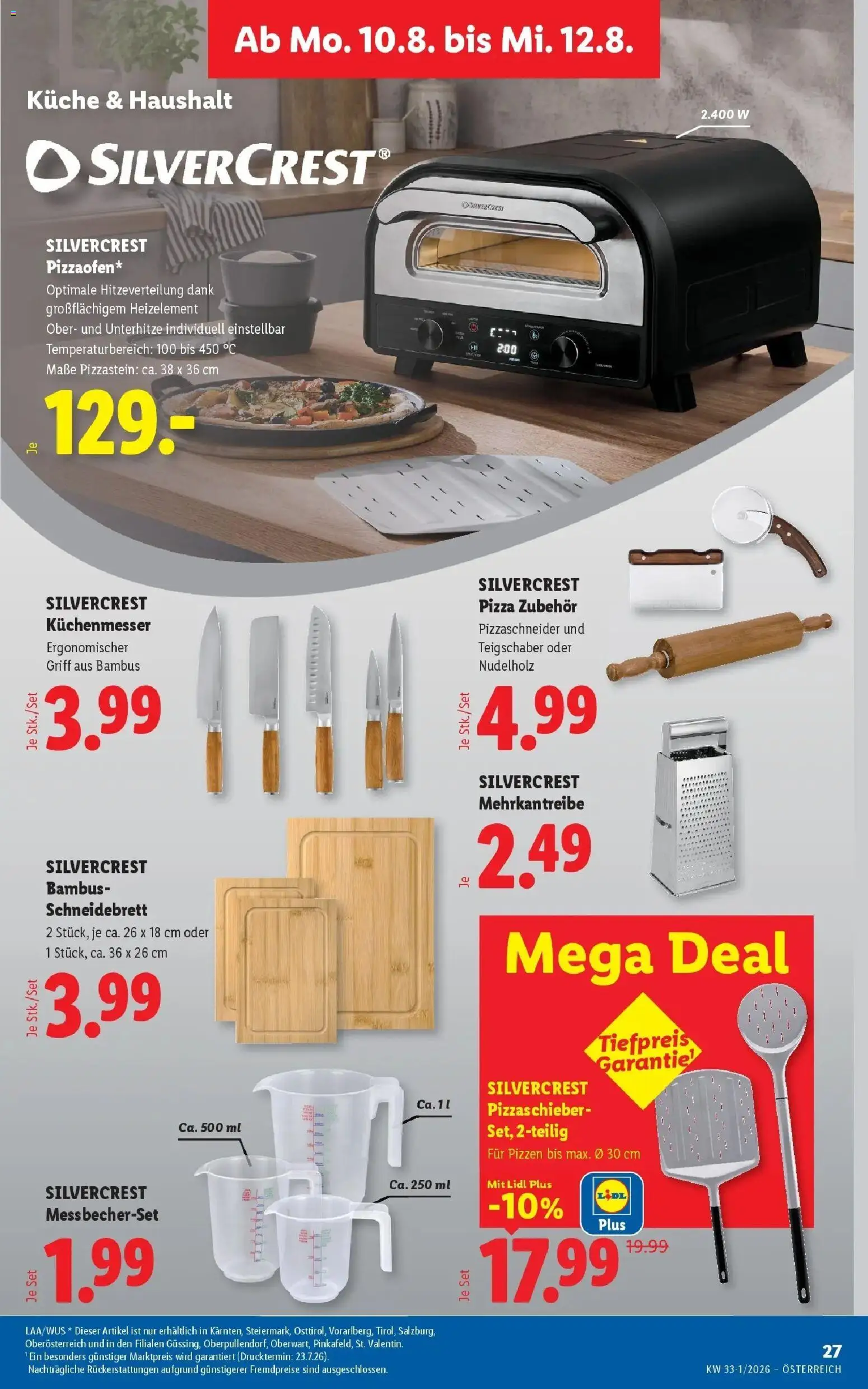 Lidl Flugblatt - Fohnsdorf, Neunkirchen, Graz ab 06.08.2026 - Angebote ab donnerstag | Seite: 31 | Produkte: Pizza