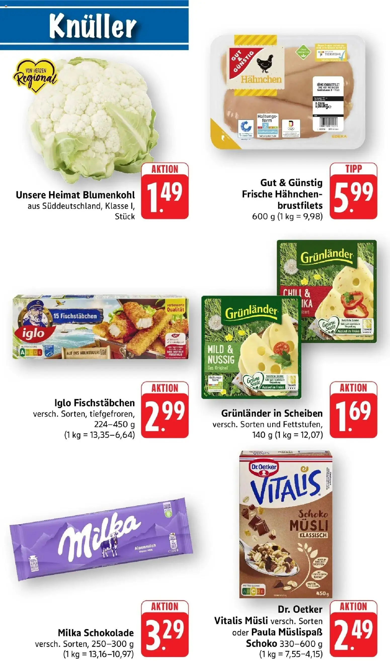 nah & gut Prospekt Gengenbach – gültig ab 14.06.2026 | Seite: 10 | Produkte: Musli, Milka schokolade, Iglo, Blumenkohl