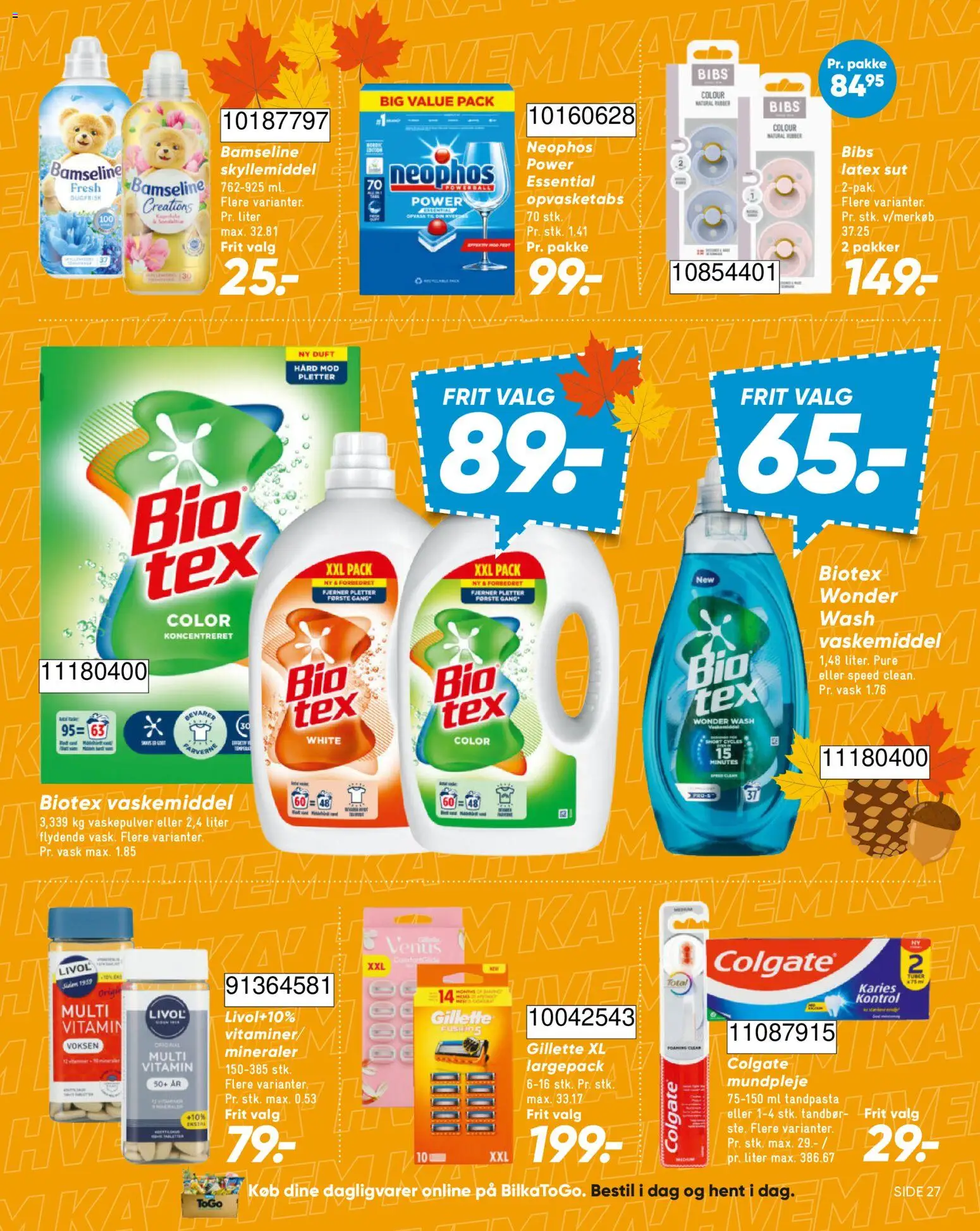 Bilka tilbudsavis – gyldig fra 02/10/2026 | Side: 48 | Produkter: Dagligvarer, Duft, Tandpasta, Vaskepulver