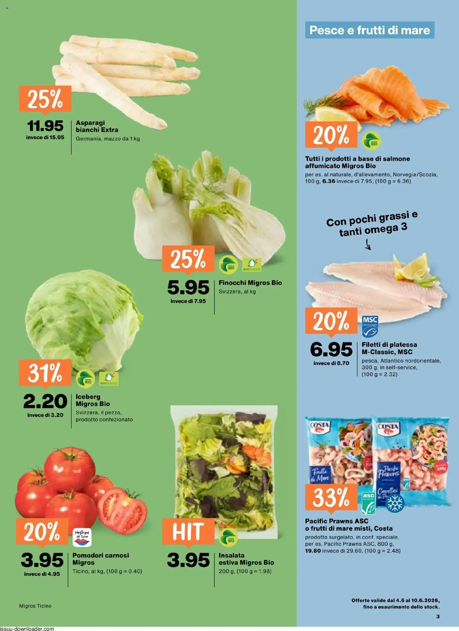 Migros aktionen IT – gültig ab 04.06.2026 | Seite: 3 | Produkte: Urtepotteskjuler