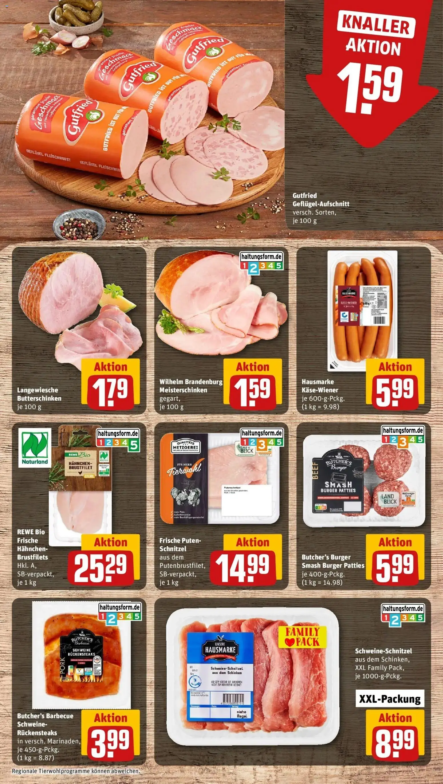 REWE Prospekt ab 03.08.2026 zum Blättern » Angebote | Seite: 8 | Produkte: Regal, Burger, Schnitzel, Putenschnitzel