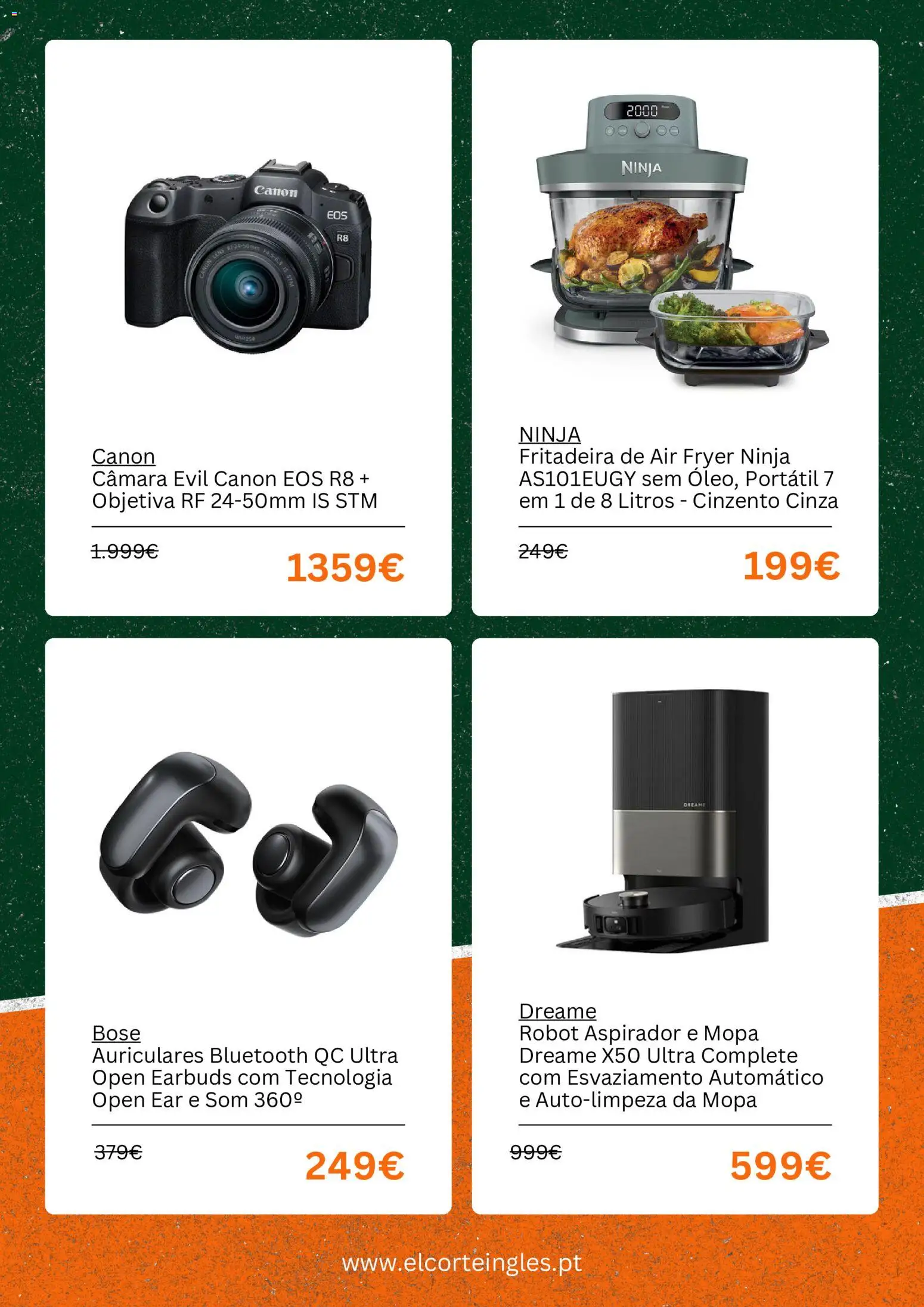 El Corte Ingles Black Friday │ válido de 30/10/2026 | Página: 4 | Produtos: Fritadeira, Air fryer, Aspirador