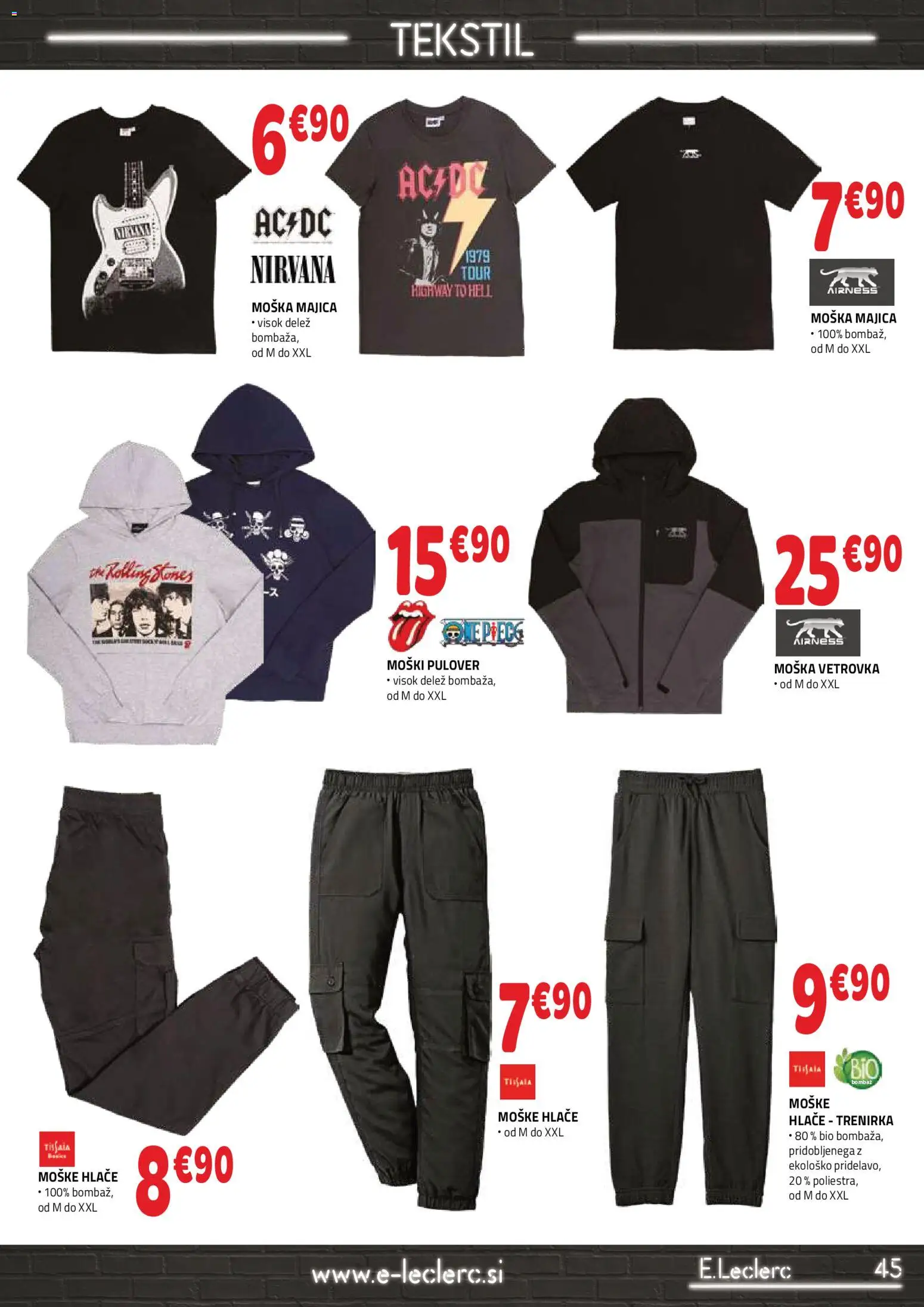 Novi E.leclerc katalog ponudbe – veljaven od 23.09.2026 | Stran: 5 | Izdelki: Trenirka, Majica, Pulover, Hlace