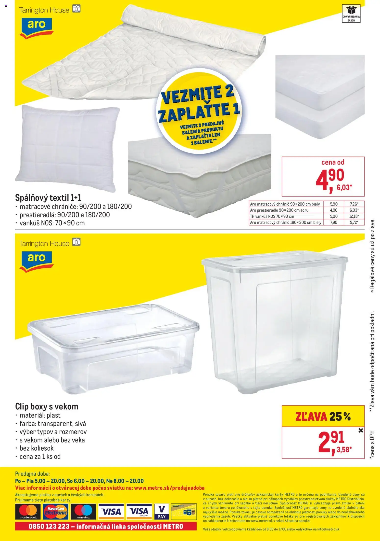 Nové Metro akcie – leták je platný od 01.07.2026 | Strana: 6 | Produkty: Vankúš