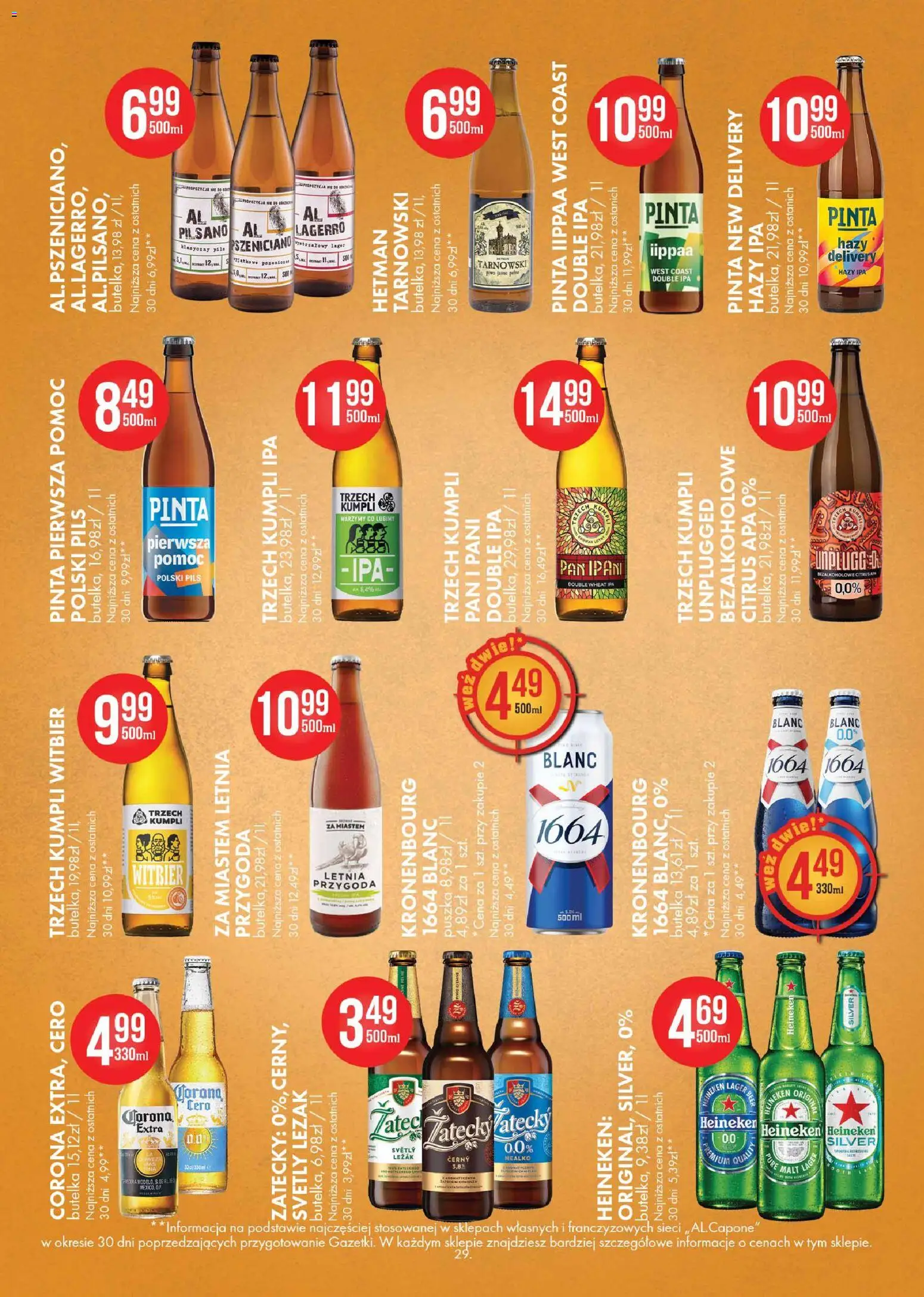 Al.Capone gazetka od 13.04.2026 | Strona: 29 | Produkty: Leżak, Heineken
