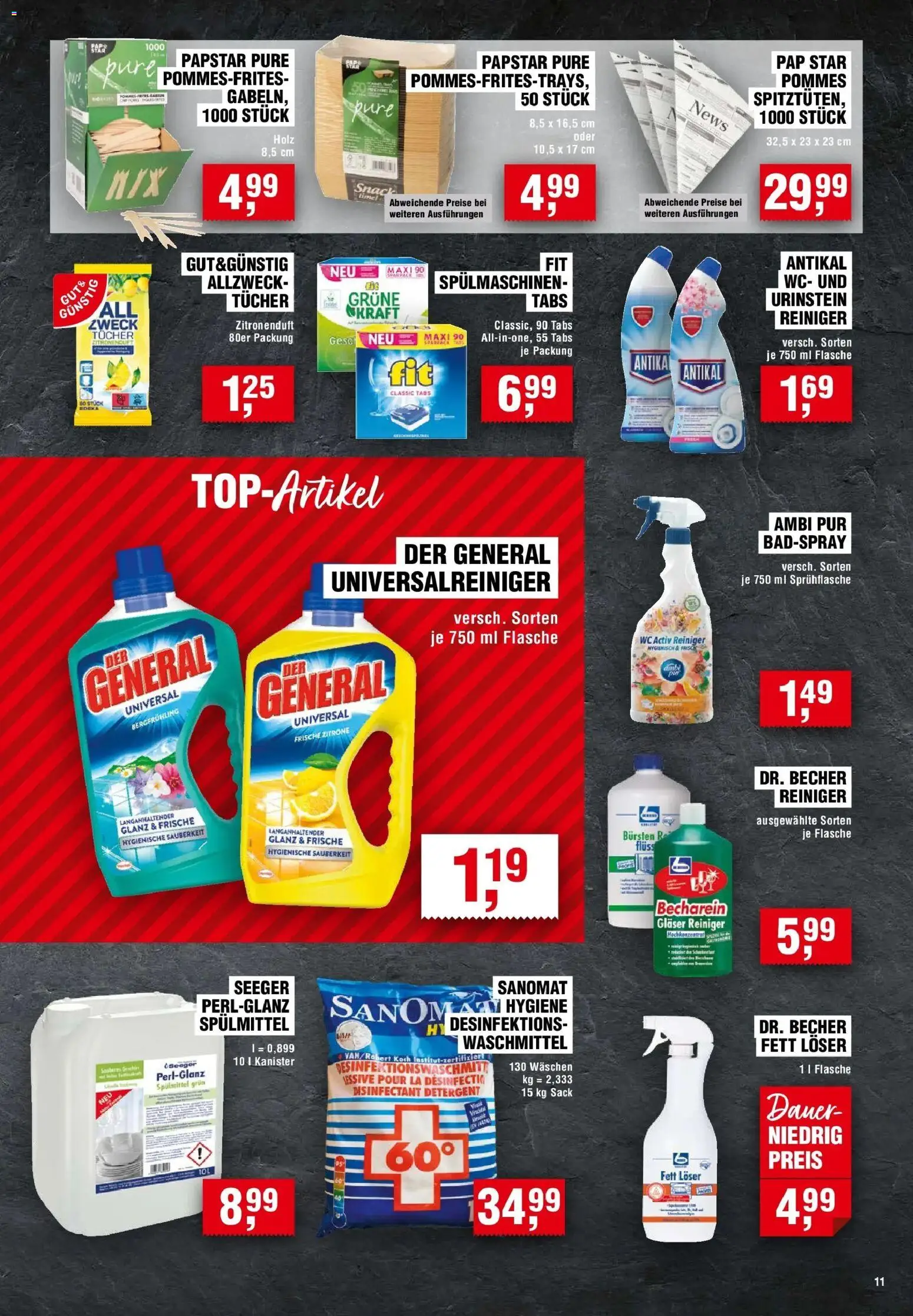 Edeka Prospekt Cloppenburg – gültig ab 27.08.2026 | Seite: 11 | Produkte: Pommes, Waschmittel, Zitrone