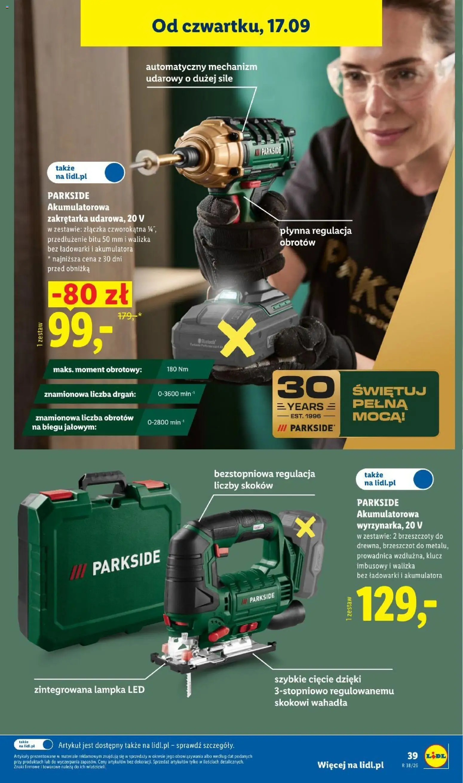 Lidl Katalog od 14.09.2026 | Strona: 47 | Produkty: Walizka, Lampka led